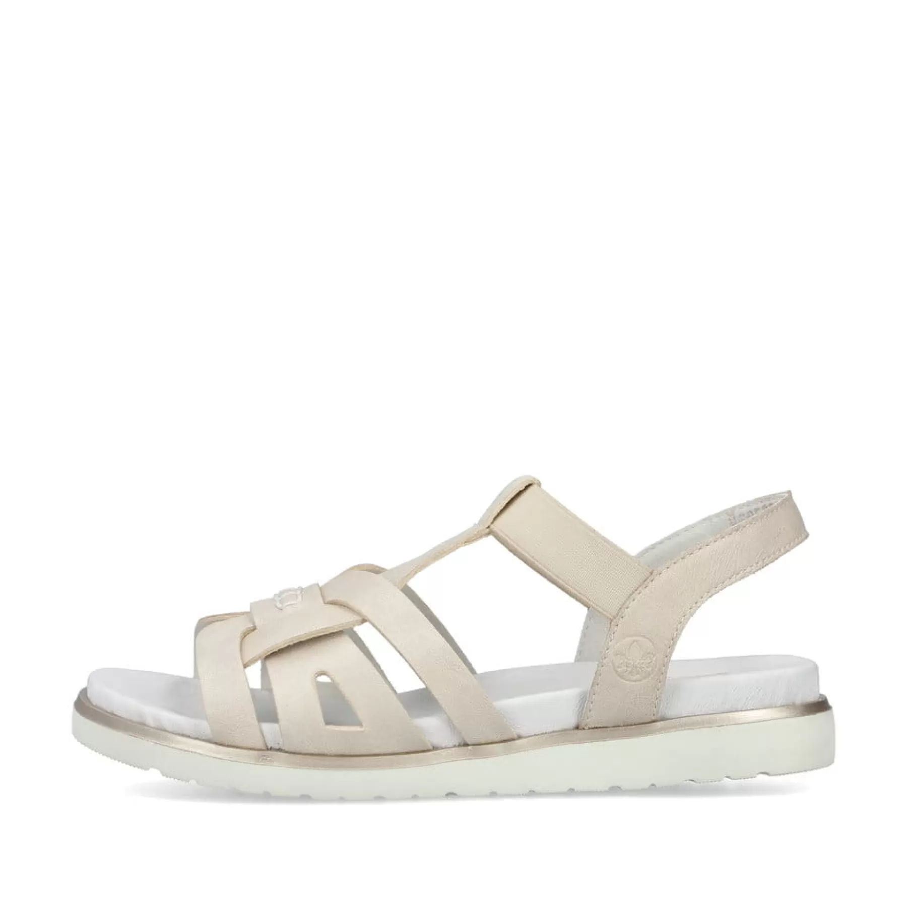 Discount Damskie Sandaly Z Paskami W Kolorze Perlowo-Bialym Damski Sandaly I Sandaly