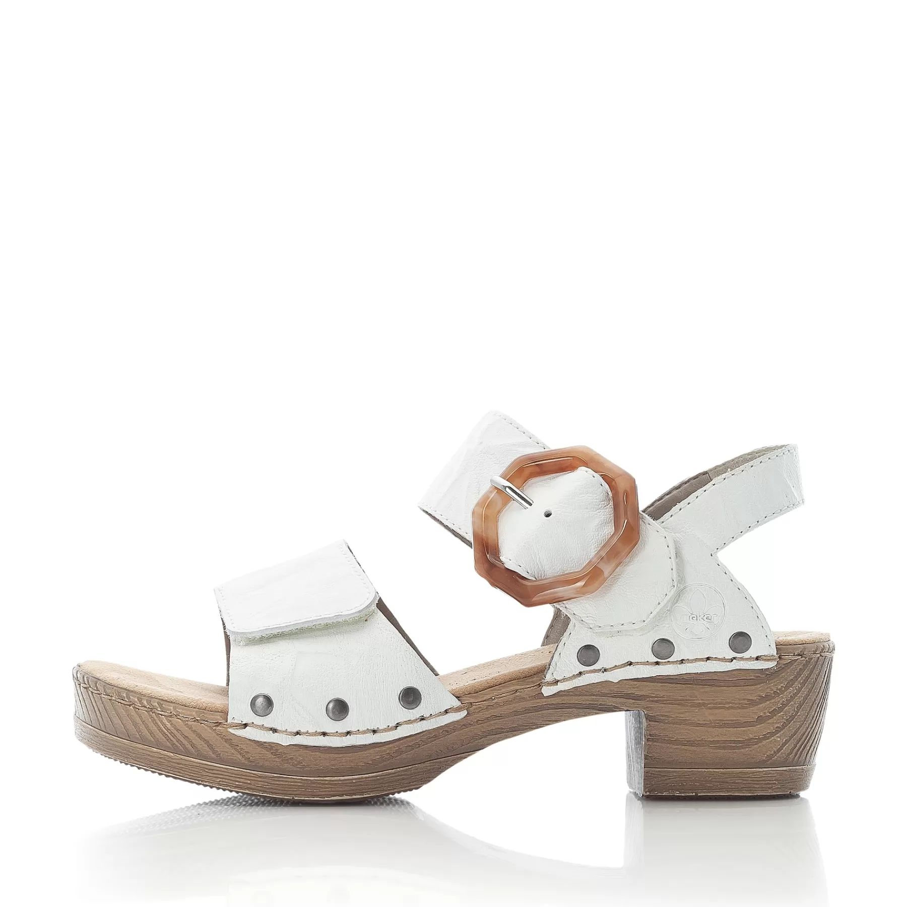 Hot Damskie Sandaly Z Paskami W Kolorze Perlowo-Bialym Damski Buty Z Obcasami