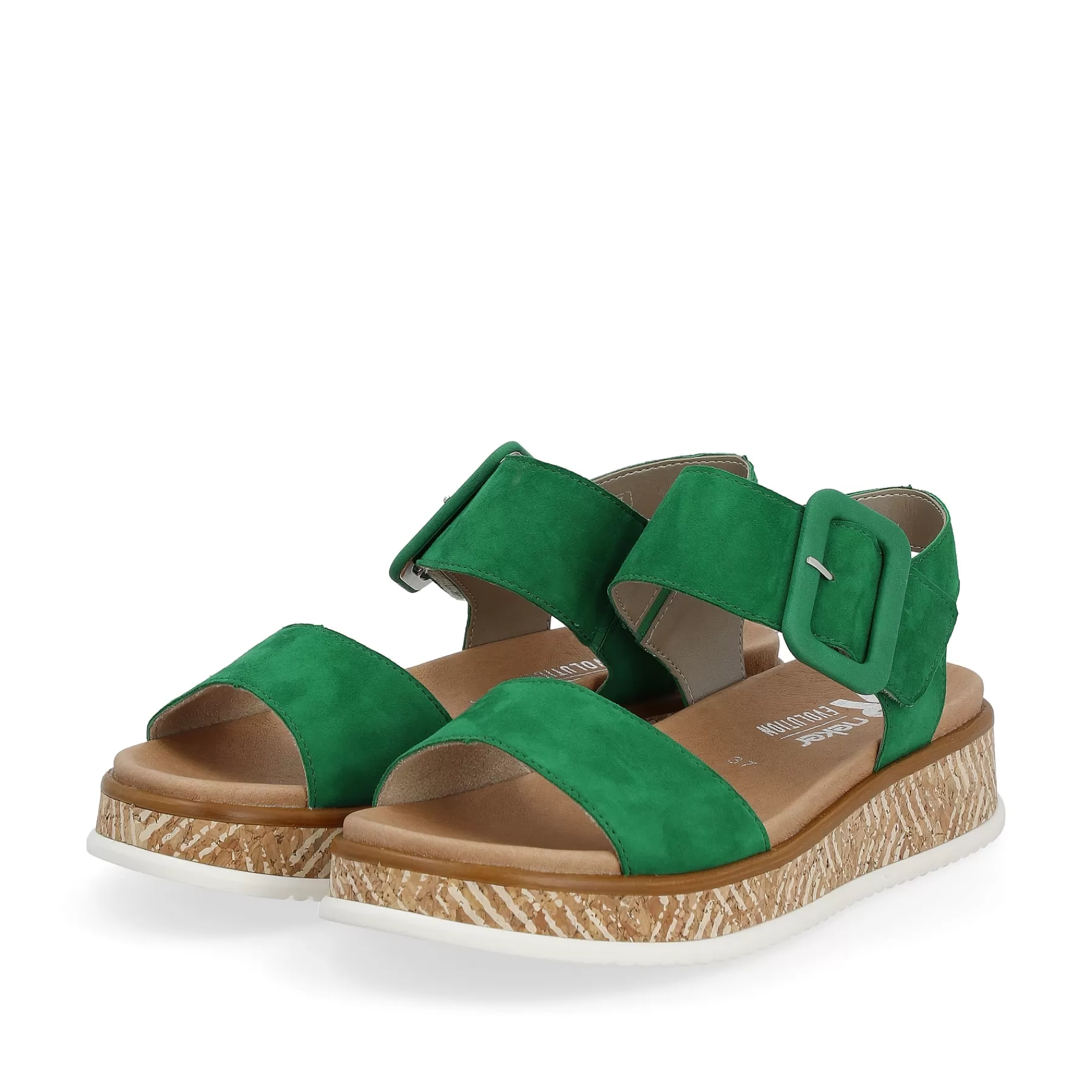 Shop Damskie Sandaly Z Paskami W Kolorze Szmaragdowej Zieleni Damski Kolorowe Style