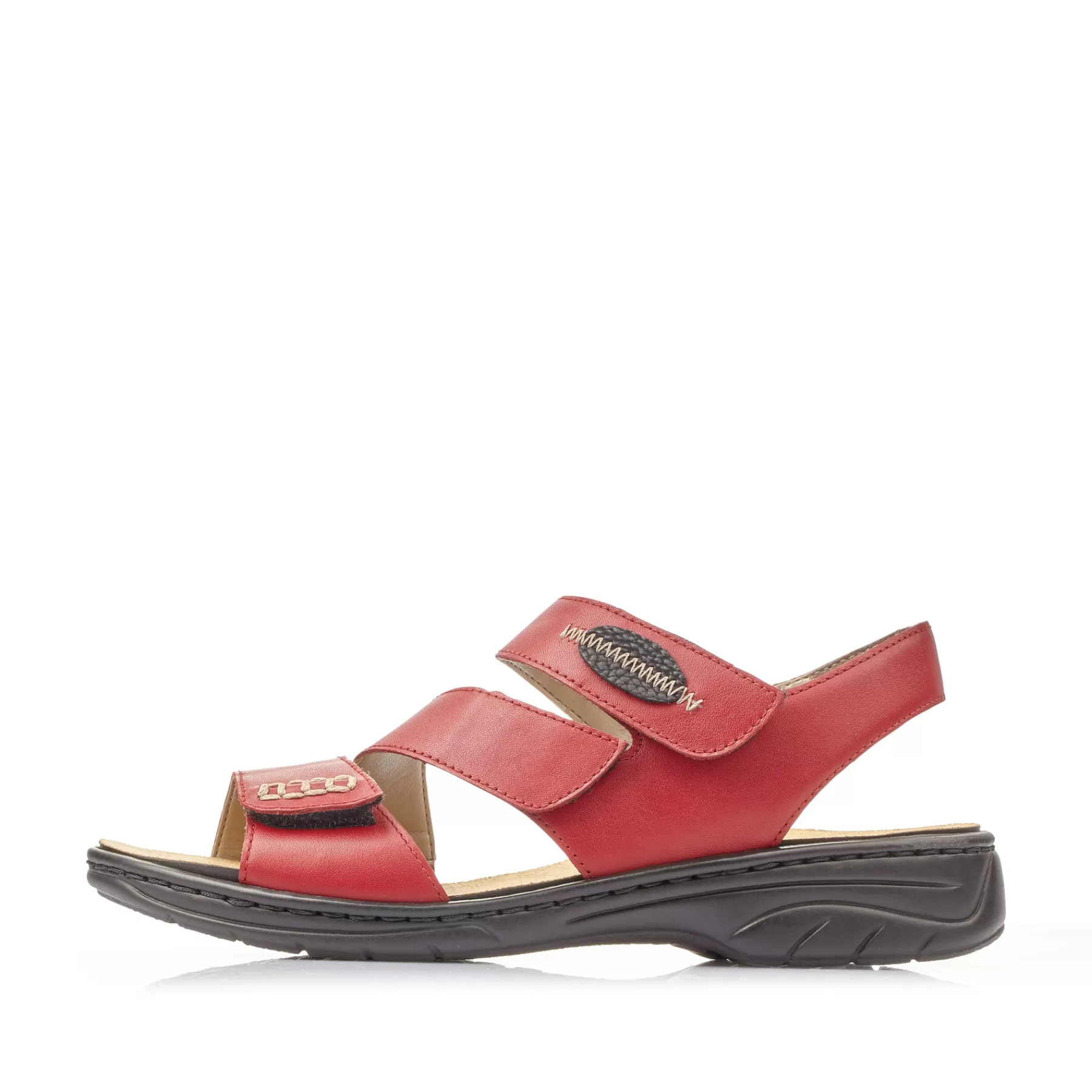 Flash Sale Damskie Sandaly Z Paskami W Kolorze Wisniowo-Czerwonym Damski Kolorowe Style