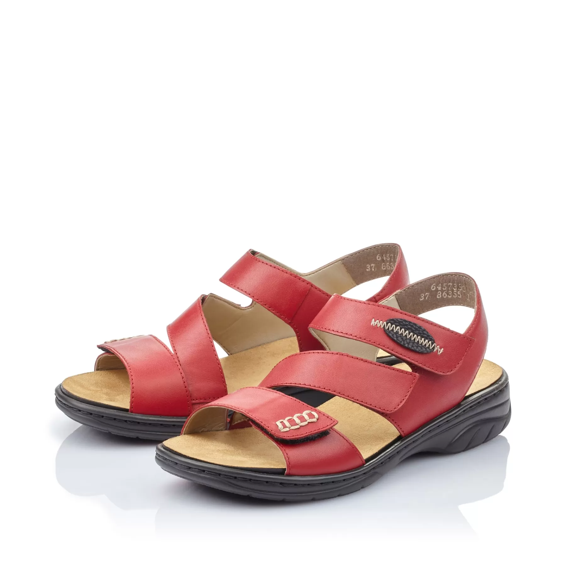 Flash Sale Damskie Sandaly Z Paskami W Kolorze Wisniowo-Czerwonym Damski Kolorowe Style
