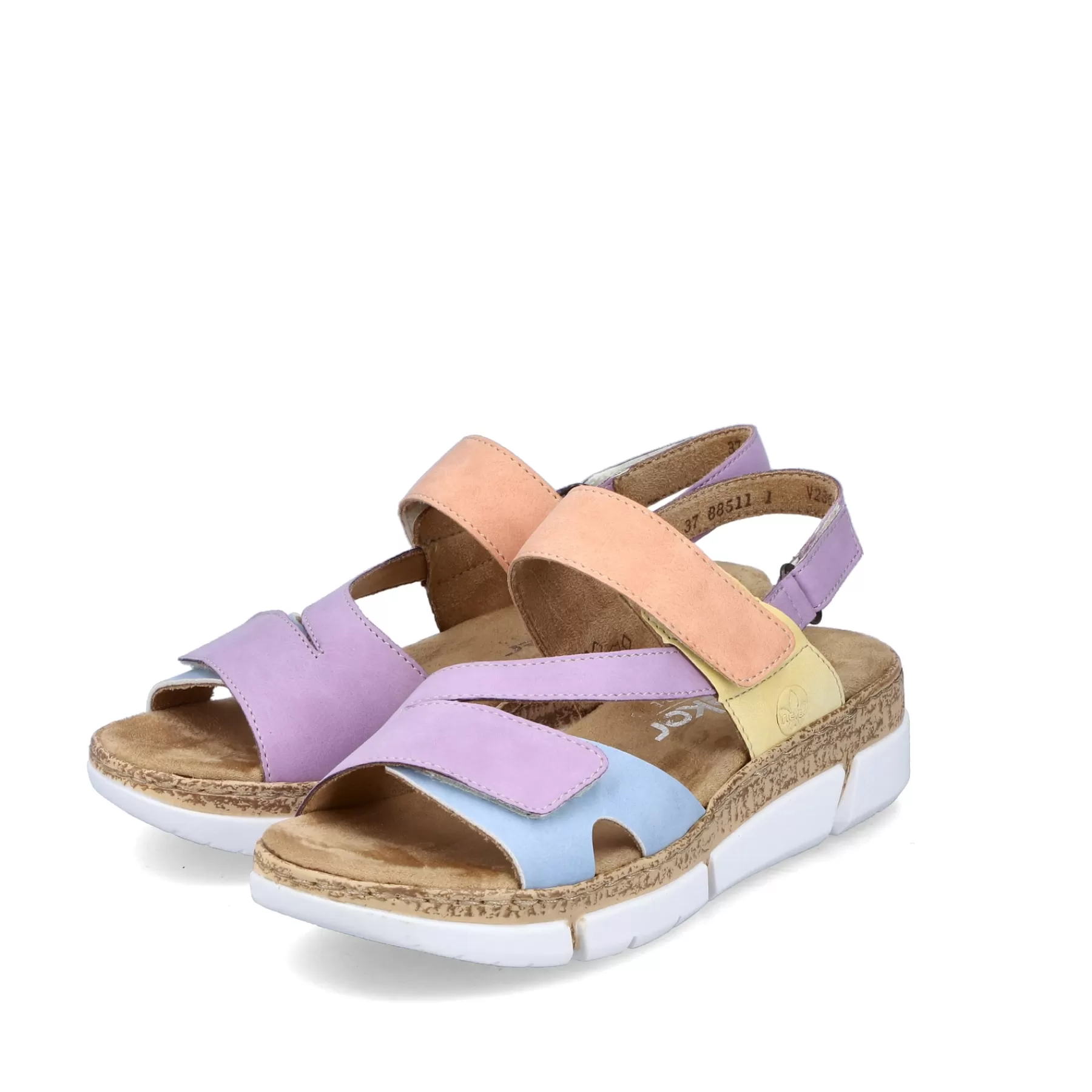 Online Damskie Sandaly Z Paskami W Pastelowych Kolorach Damski Kolorowe Style