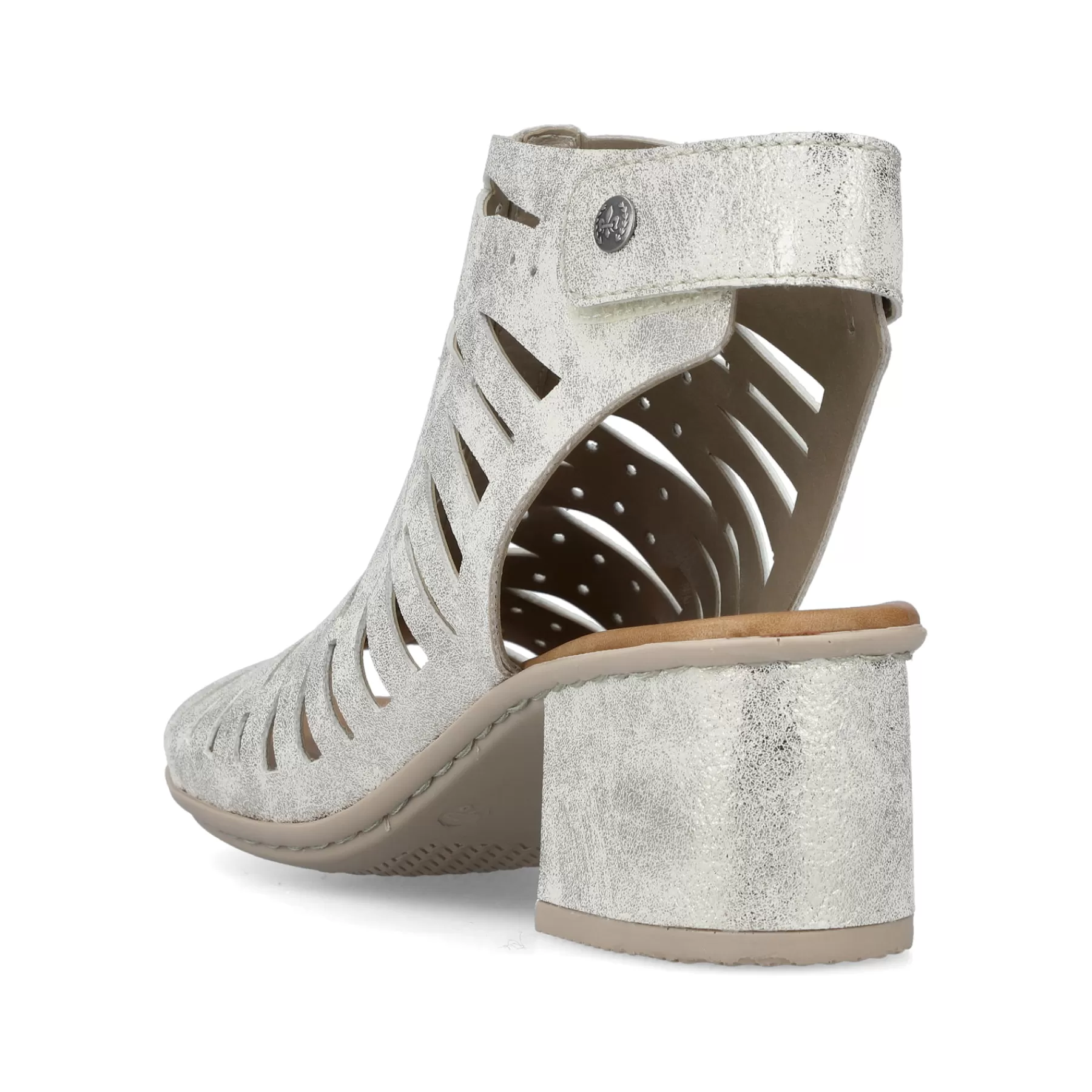 Hot Damskie Sandaly Z Paskiem W Kolorze Srebrnym, Metalicznym Damski Buty Z Obcasami