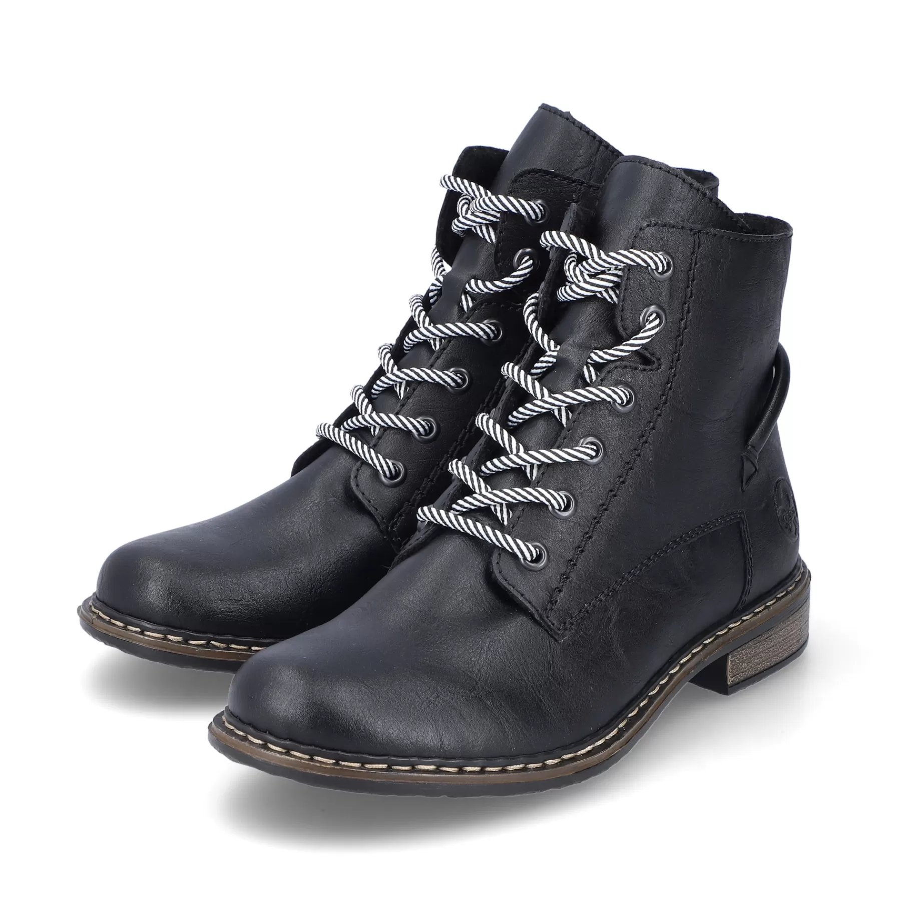 Flash Sale Damskie Sznurowane Buty , Asfaltowe, Czarne Damski Botki I Botki