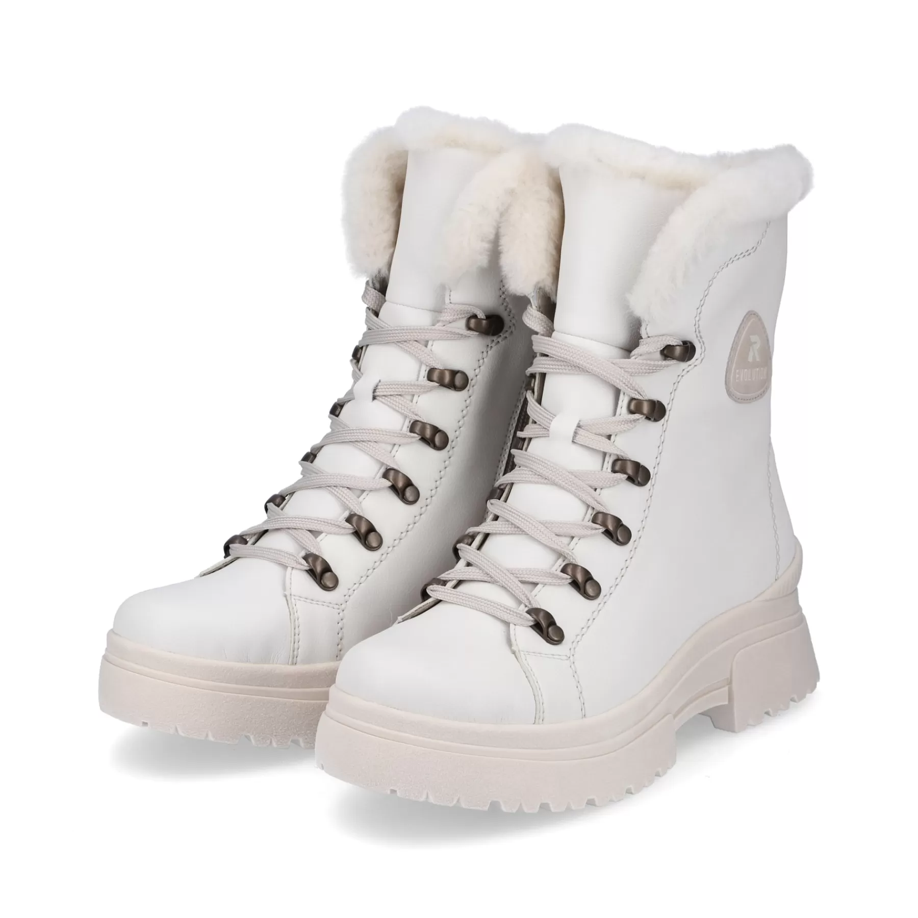 Outlet Damskie Sznurowane Buty Frost White Damski Sportowe Style