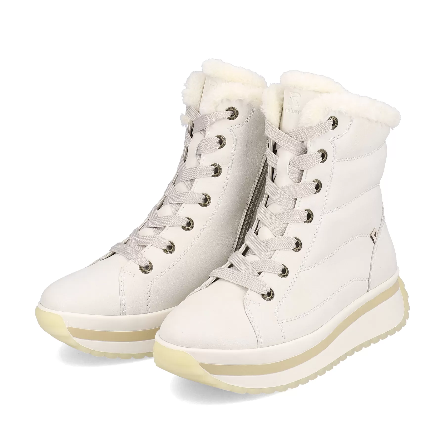 Best Damskie Sznurowane Buty Frost White Damski Botki I Botki