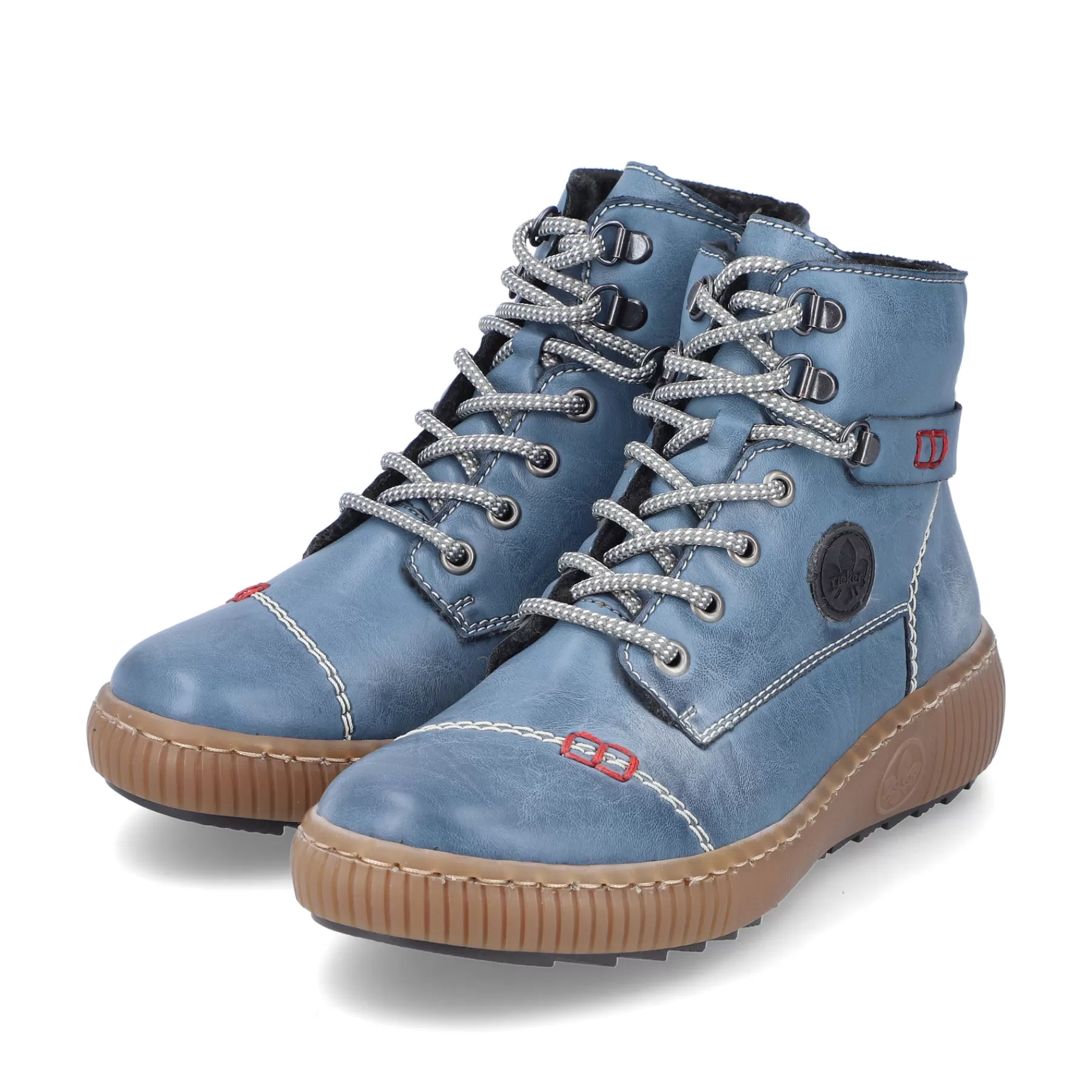 Flash Sale Damskie Sznurowane Buty W Kolorze Blekitnym Damski Botki I Botki