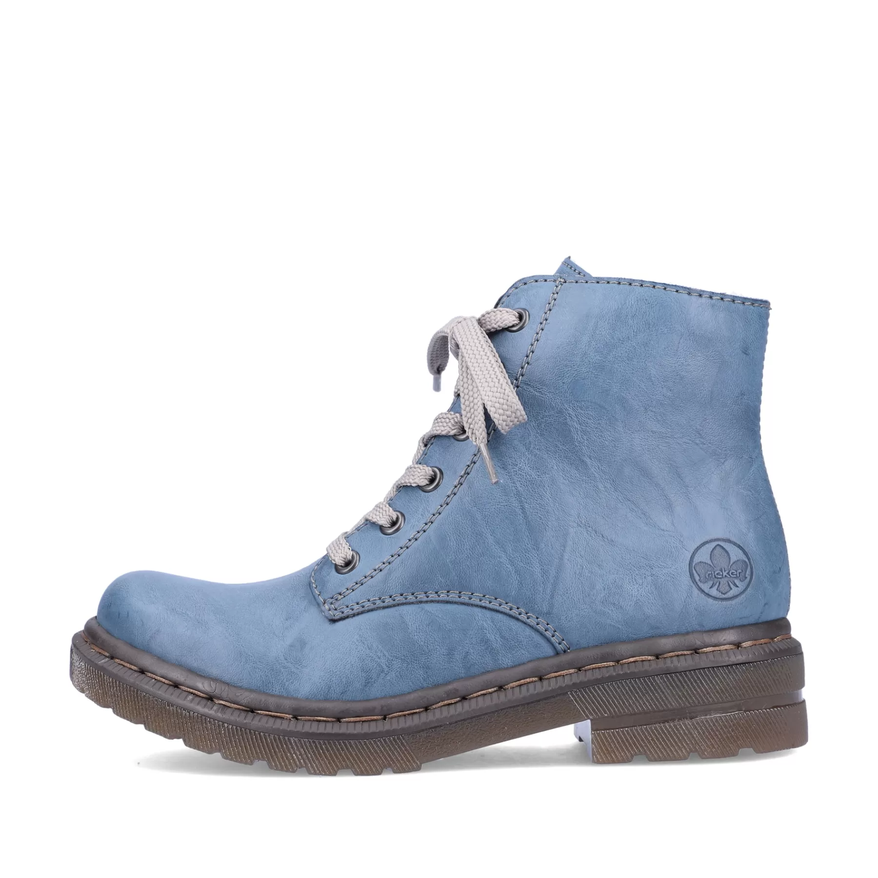 Discount Damskie Sznurowane Buty W Kolorze Blekitnym Damski Botki I Botki