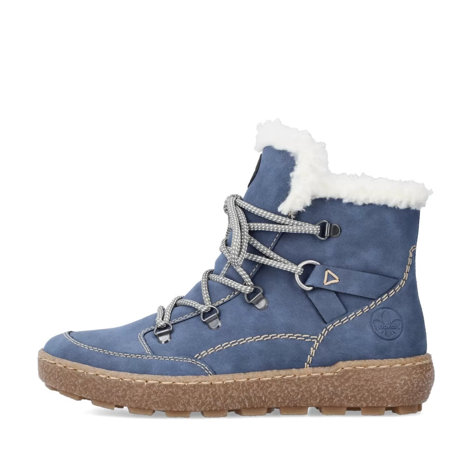 Discount Damskie Sznurowane Buty W Kolorze Blekitnym Damski Botki I Botki