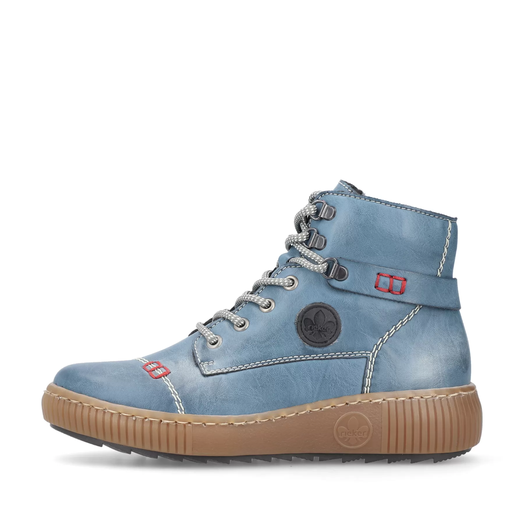 Flash Sale Damskie Sznurowane Buty W Kolorze Blekitnym Damski Botki I Botki
