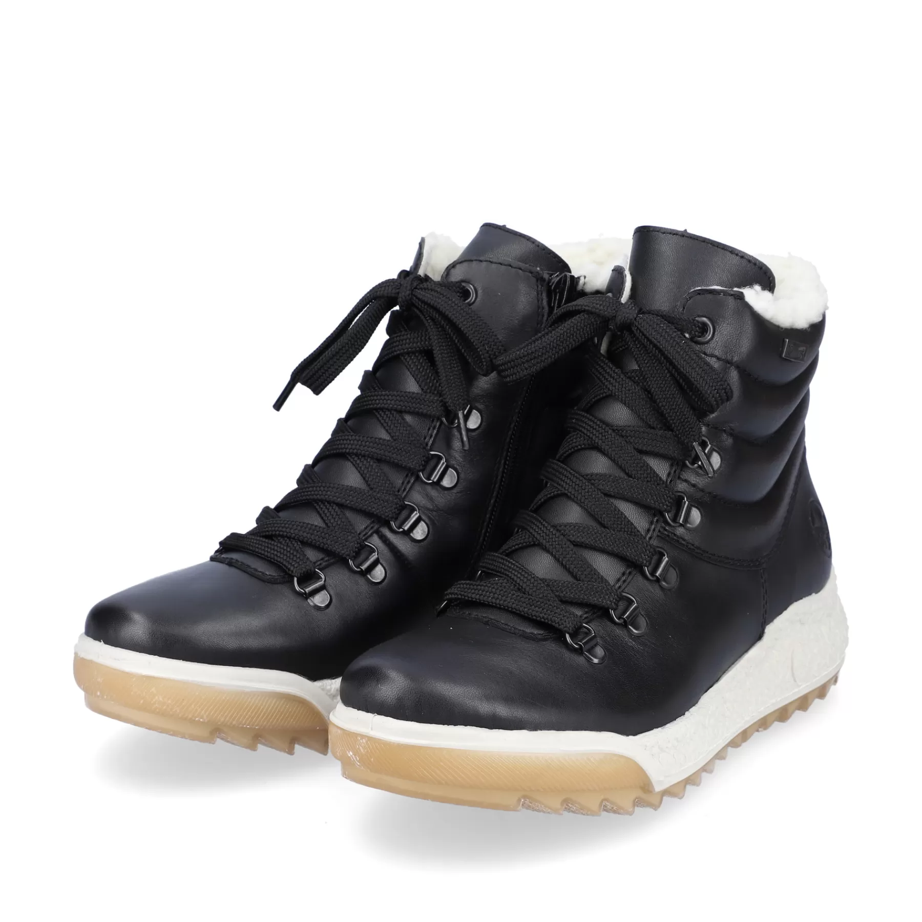 Best Sale Damskie Sznurowane Buty W Kolorze Ciemnej Czerni Damski Botki I Botki