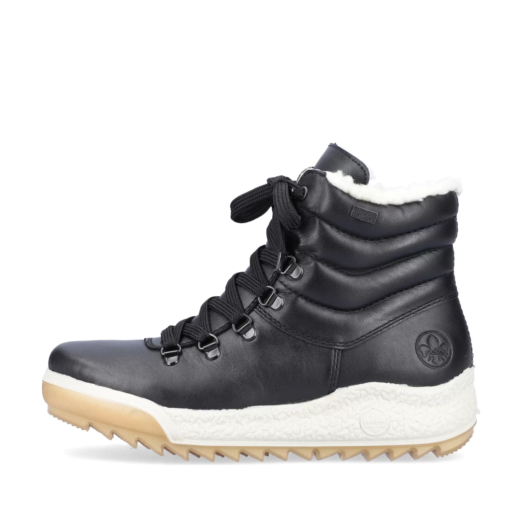 Best Sale Damskie Sznurowane Buty W Kolorze Ciemnej Czerni Damski Botki I Botki