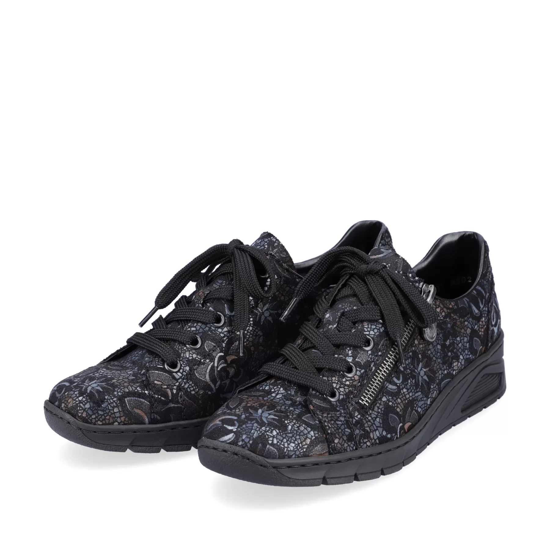 Shop Damskie Sznurowane Buty W Kolorze Czarnym, Metalicznym Damski Niskie Buty I Kapcie