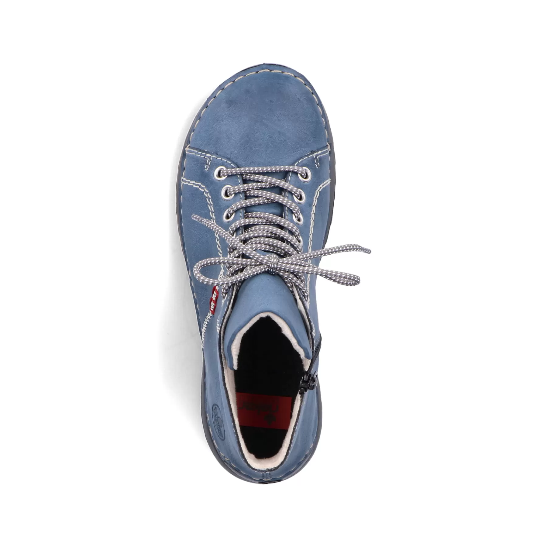 New Damskie Sznurowane Buty W Kolorze Niebiesko-Szarym Damski Botki I Botki
