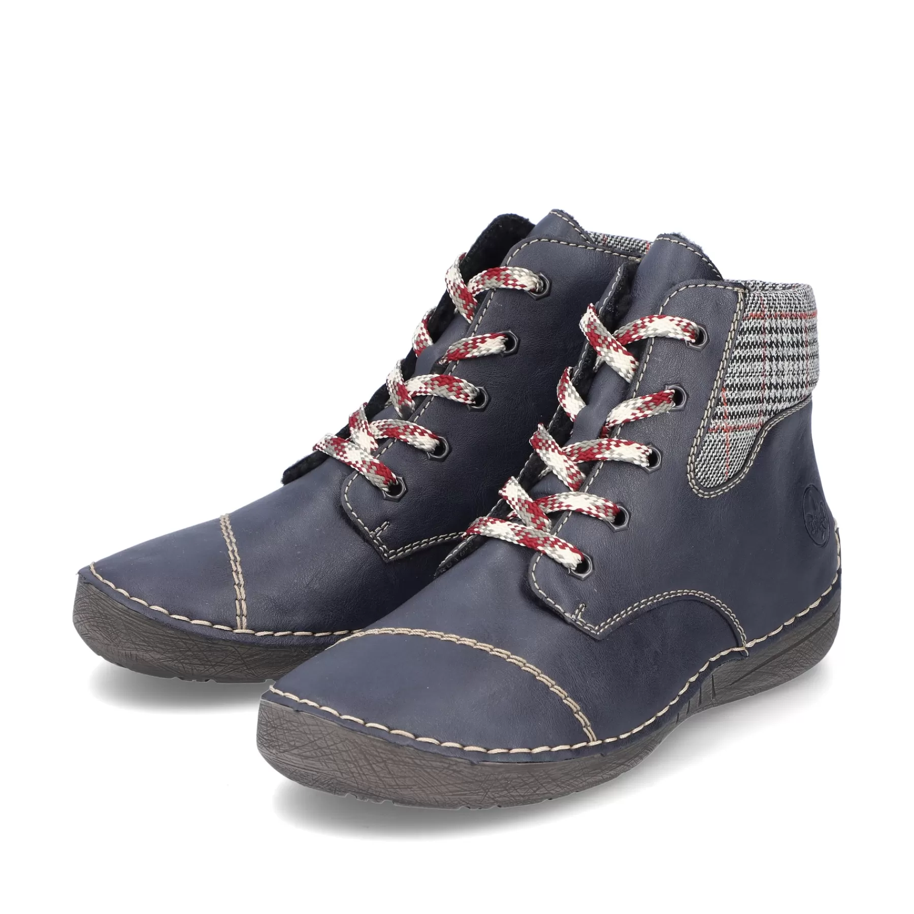Clearance Damskie Sznurowane Buty W Kolorze Stalowoniebieskim Damski Niskie Buty I Kapcie
