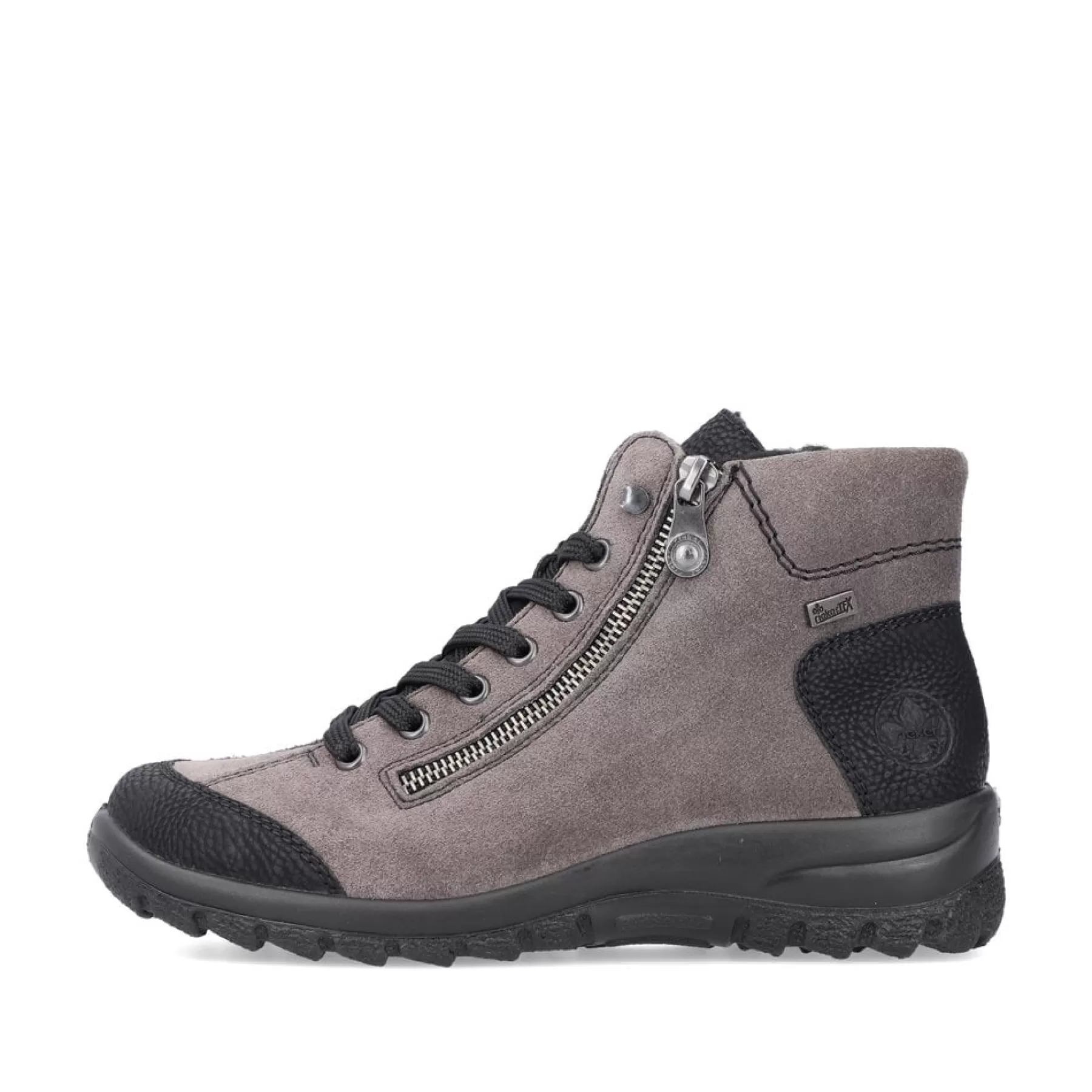 Best Damskie Sznurowane Buty W Kolorze Stalowoszarym Damski Botki I Botki