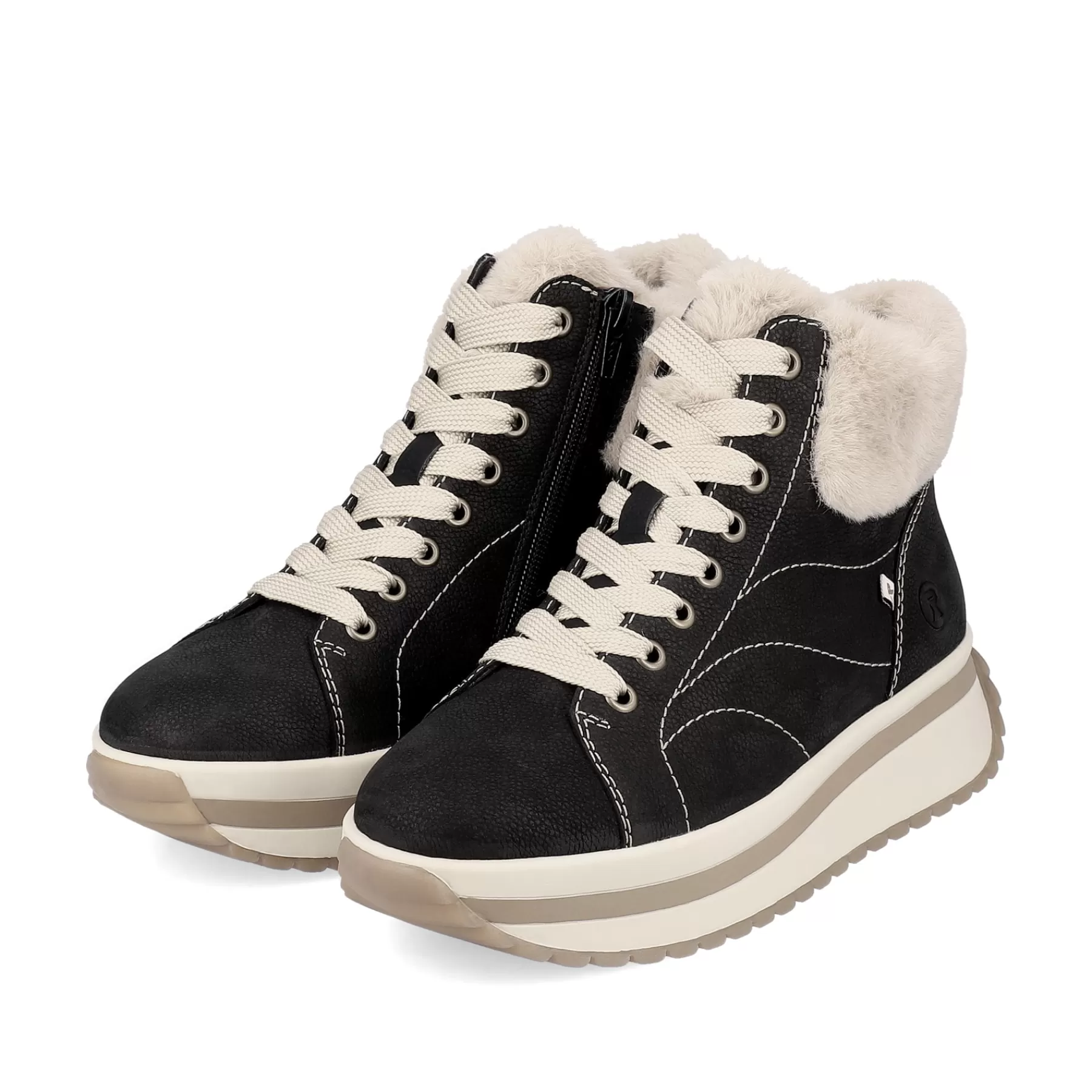 Shop Damskie Tenisowki High Night W Kolorze Czarno-Kremowo-Bezowym Damski Trampki