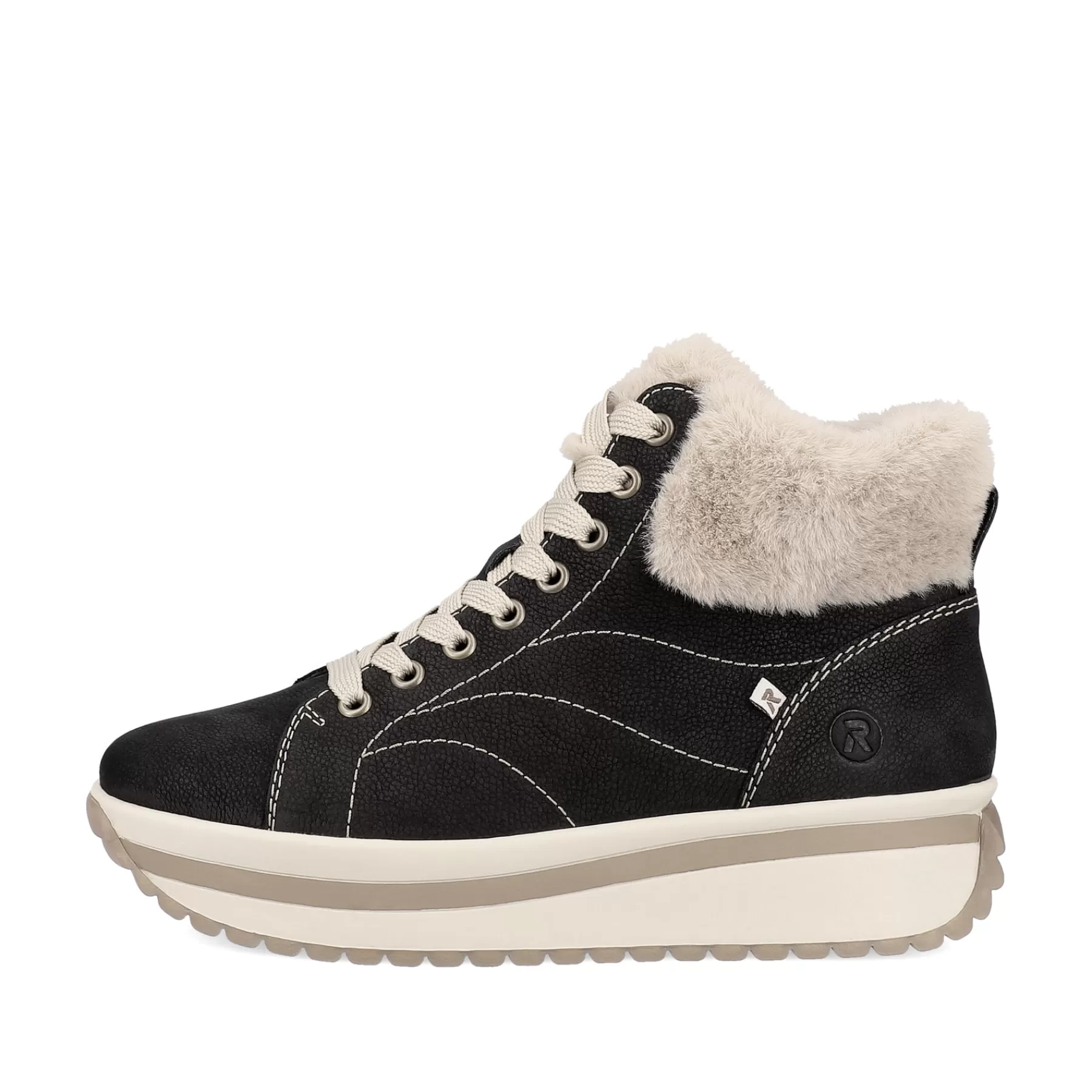 Shop Damskie Tenisowki High Night W Kolorze Czarno-Kremowo-Bezowym Damski Trampki