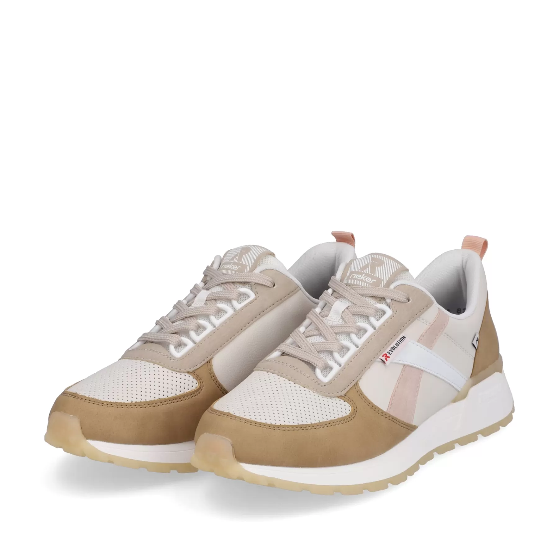 Discount Damskie Tenisowki Low Clay-Beige Cinnamon White Damski Trampki
