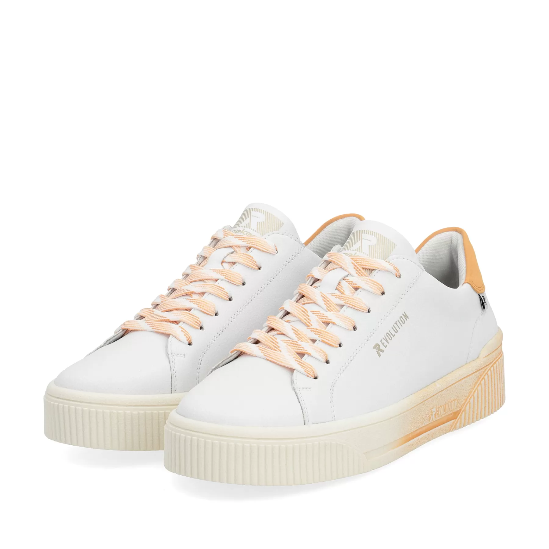 New Damskie Tenisowki Low Crystal-White Apricot Damski Kolorowe Style
