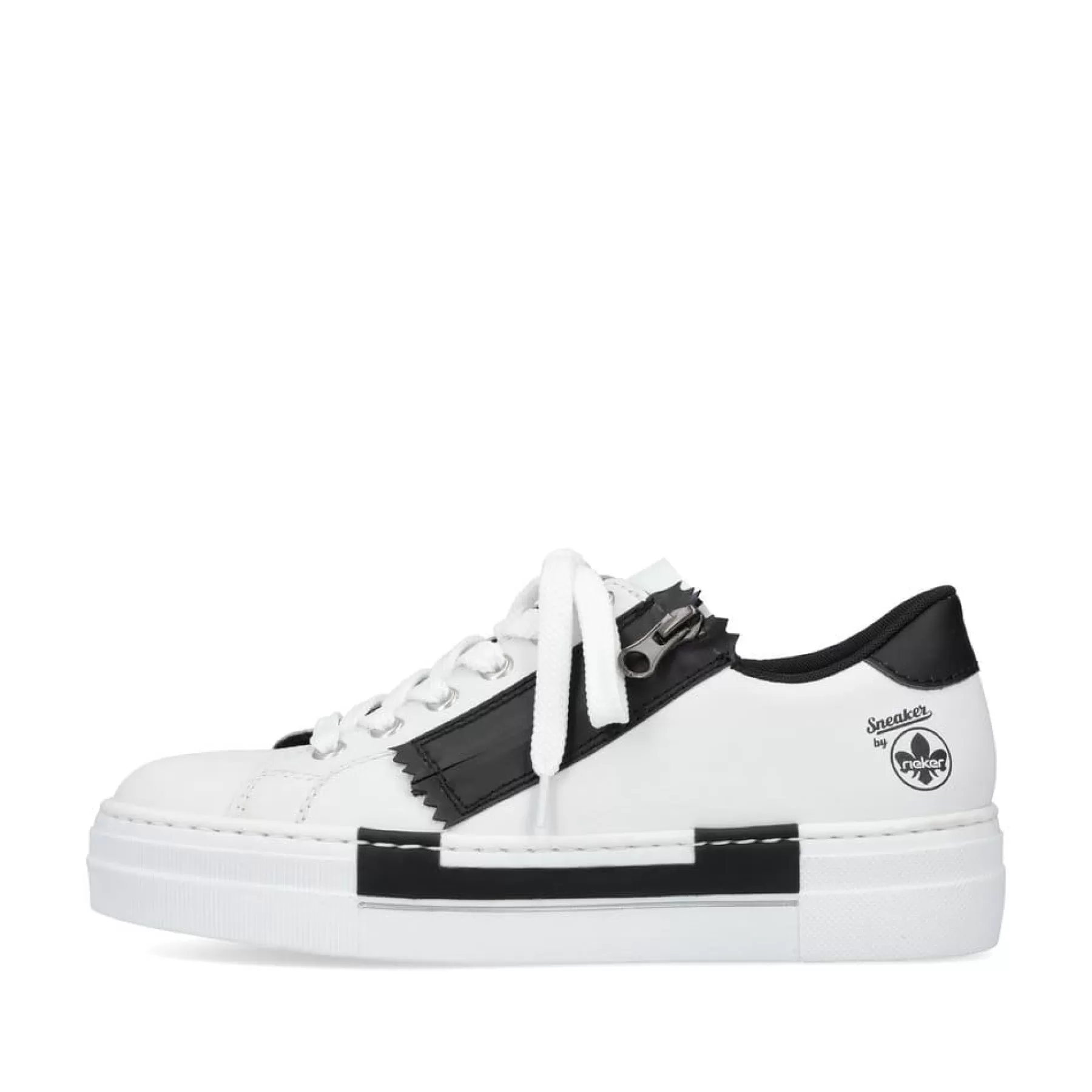 Clearance Damskie Tenisowki Low Lily W Kolorze Bialo-Nocnej Czerni Damski Trampki