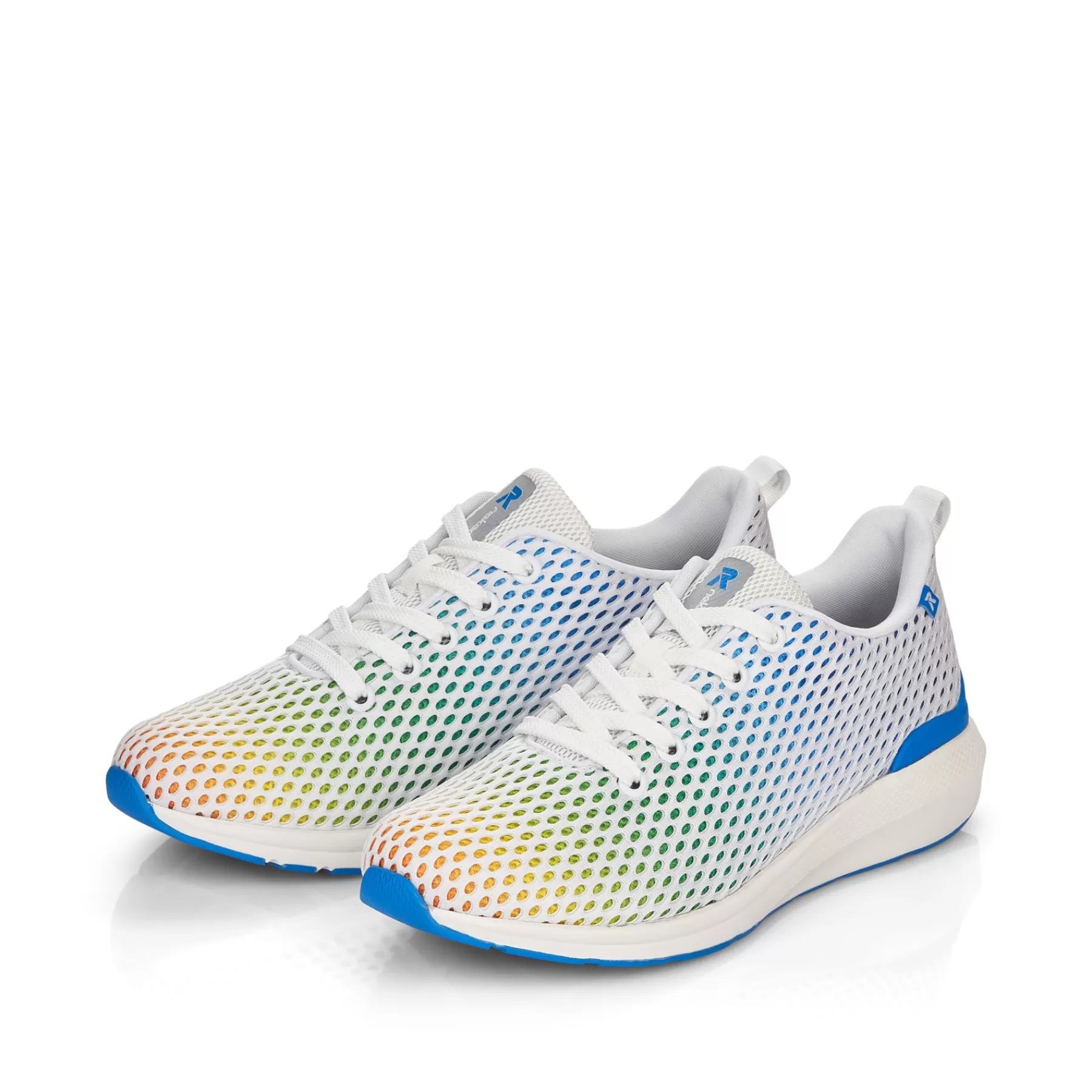 Hot Damskie Tenisowki Niskie Crystal-White Rainbow Damski Kolorowe Style