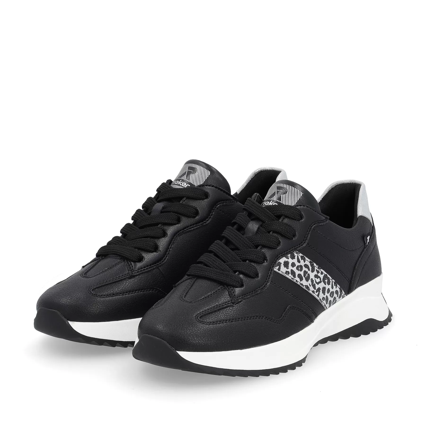 Outlet Damskie Tenisowki , Niskie, Miejskie, Czarne Damski Trampki