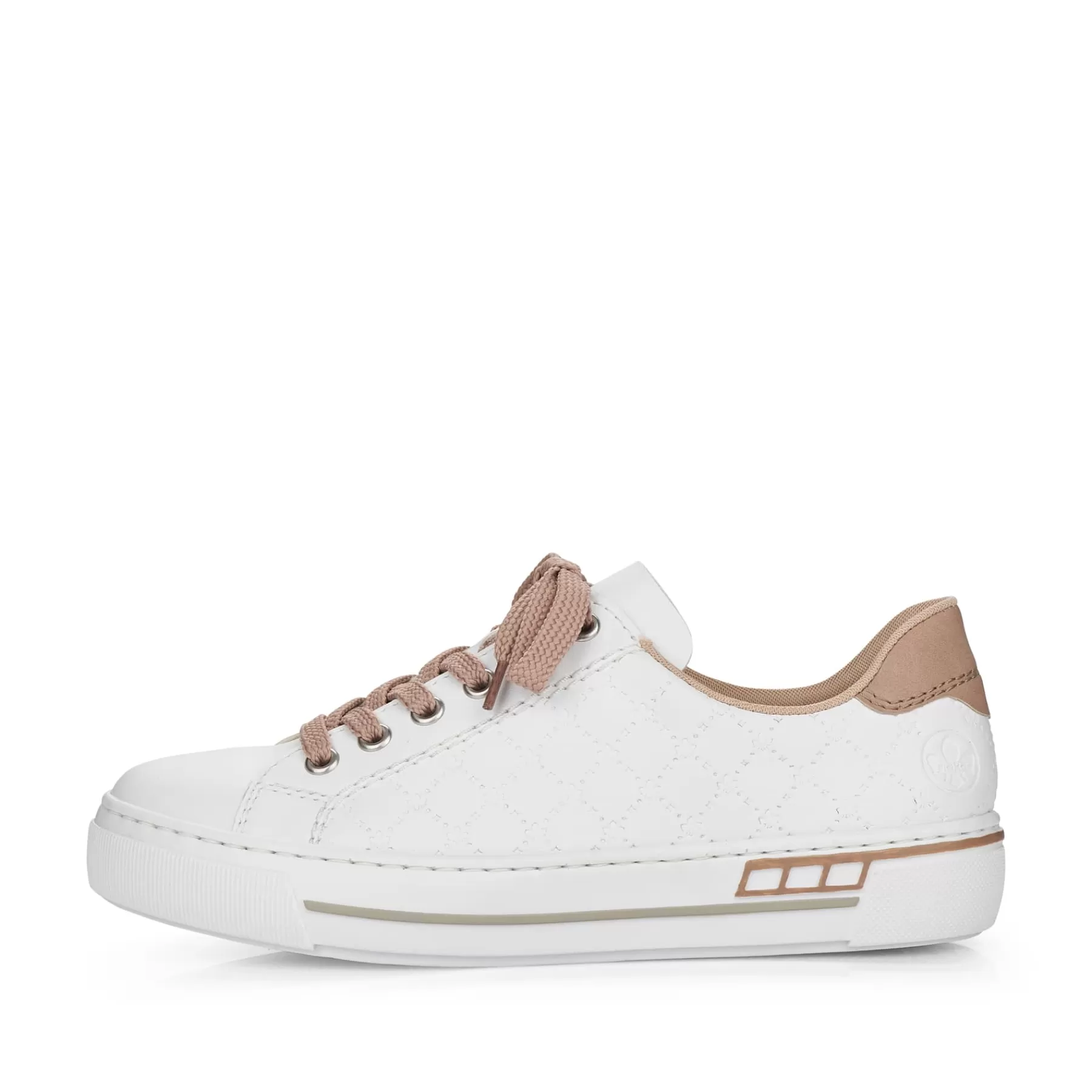Flash Sale Damskie Tenisowki Niskie, Perlowo-Biale Damski Trampki