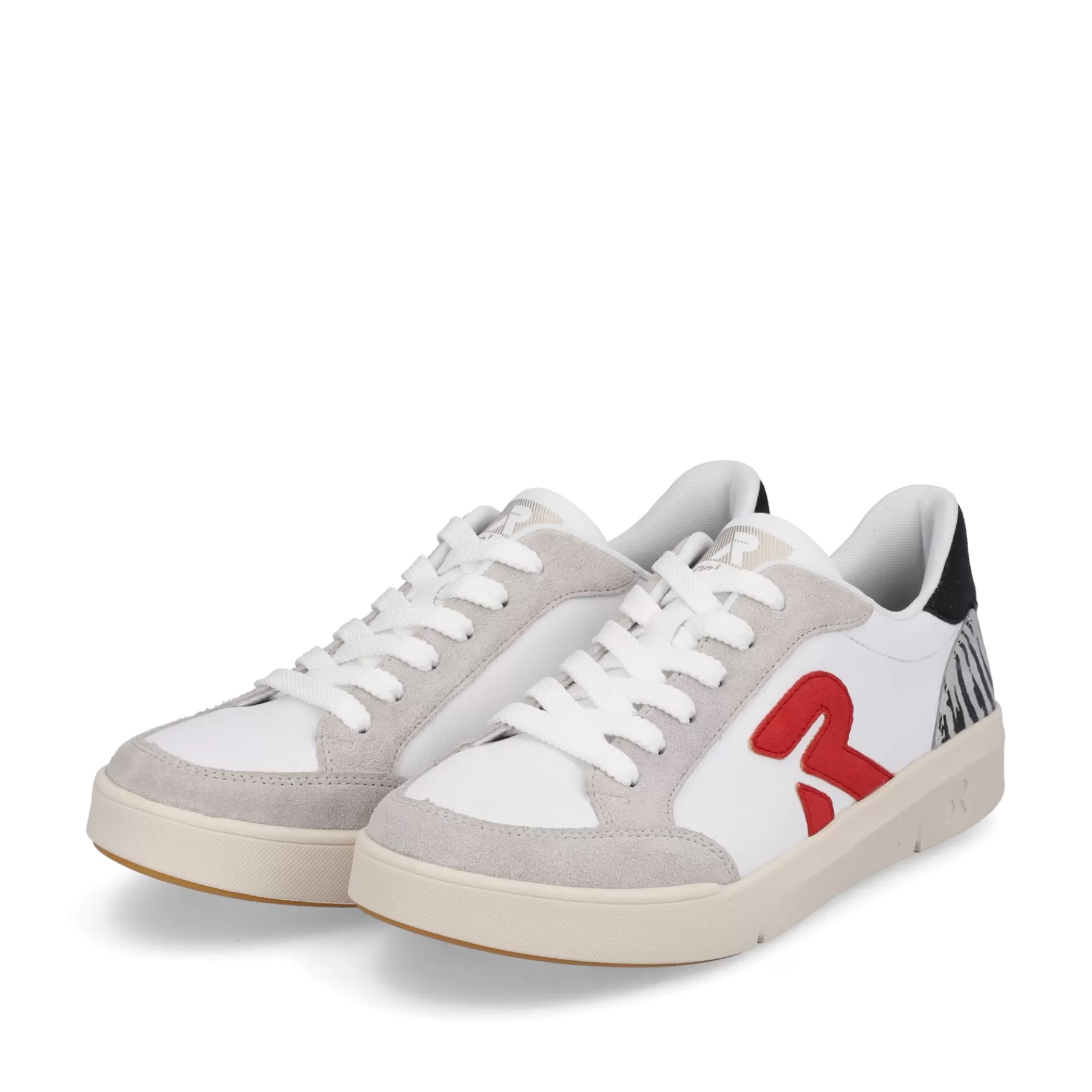 Discount Damskie Tenisowki Niskie Swan-White Arctic-Grey Zebra Damski Trampki