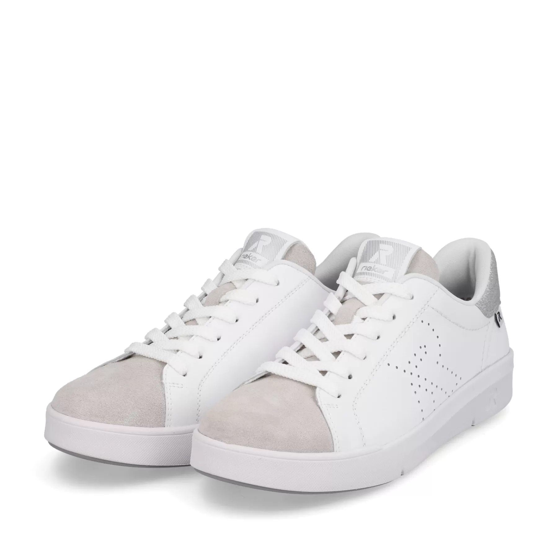 Best Sale Damskie Tenisowki Niskie Swan-White Beige Damski Trampki