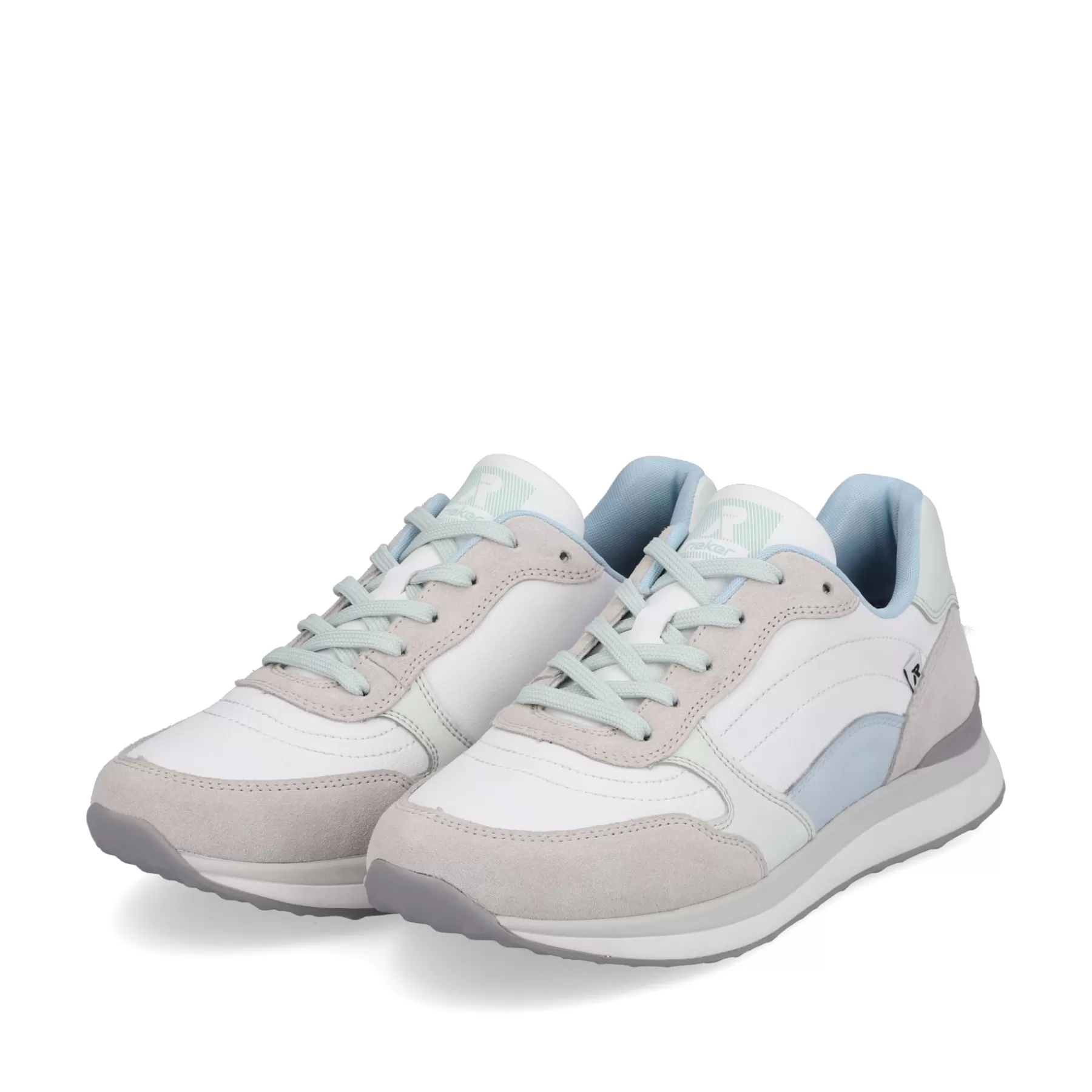 Clearance Damskie Tenisowki Niskie Swan-White Clay-Beige Ice-Blue Damski Trampki
