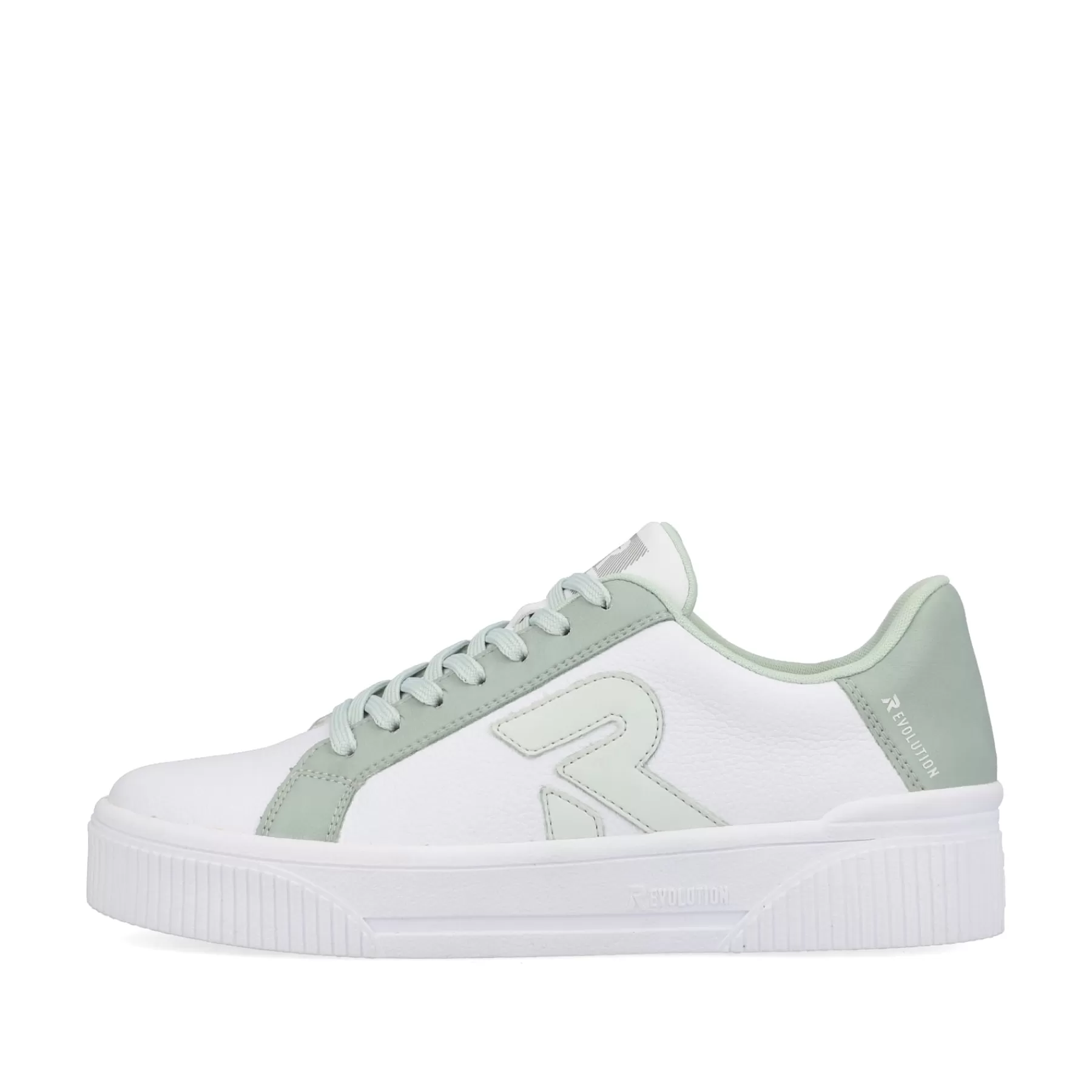 Online Damskie Tenisowki Niskie Swan-White Mint-Green Damski Kolorowe Style