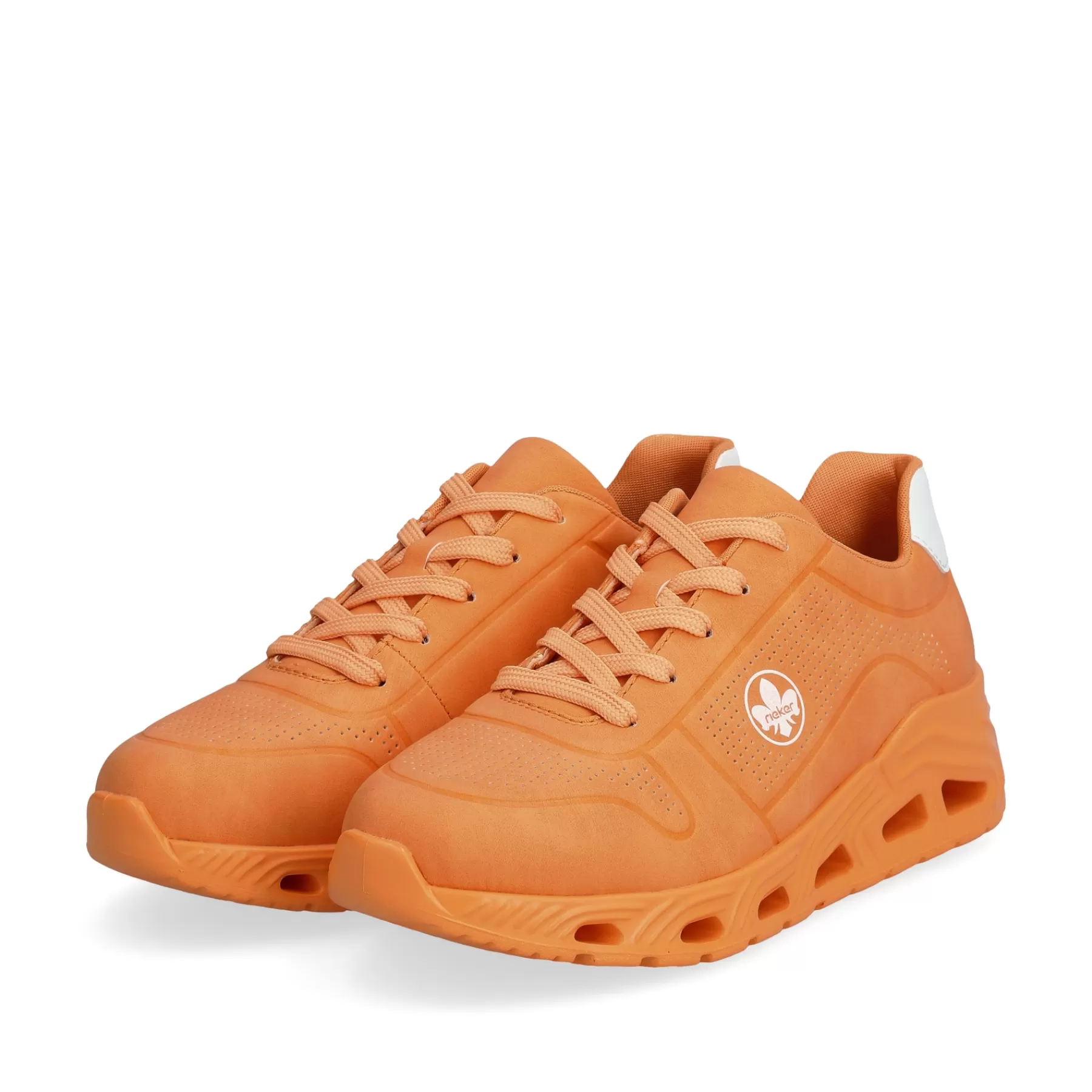 Clearance Damskie Tenisowki Niskie Swiecace Pomaranczowe Damski Kolorowe Style