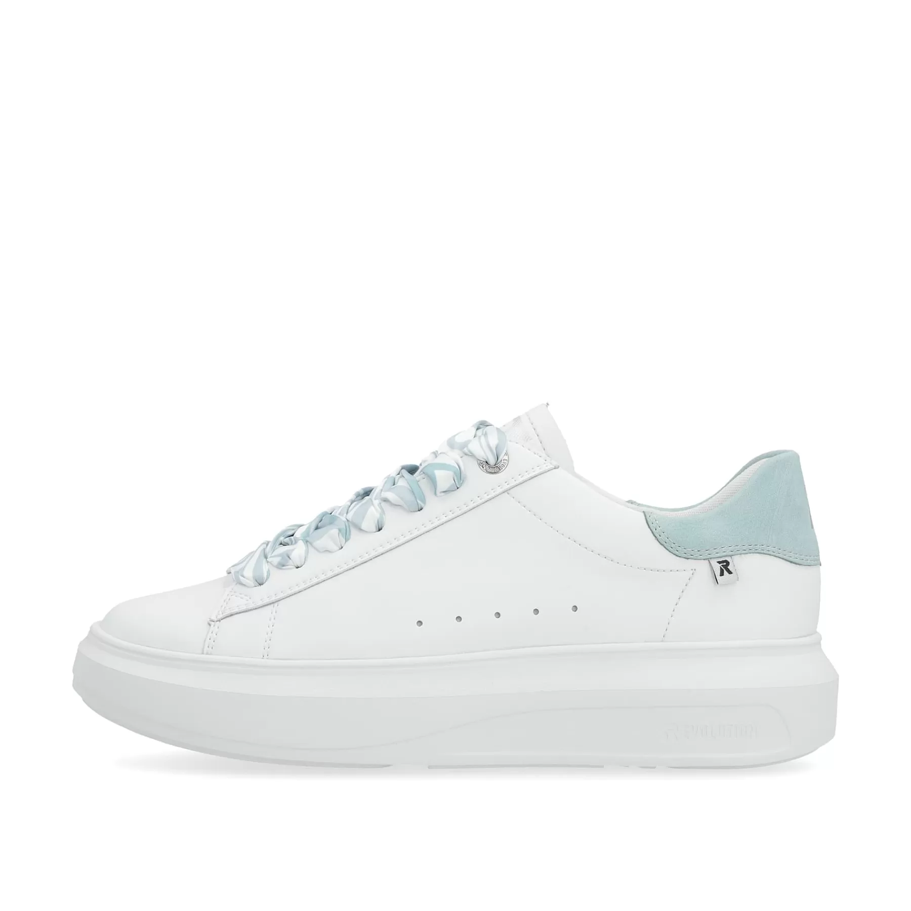 Shop Damskie Tenisowki Niskie W Kolorze Jasno-Bialym, Lodowo-Niebieskim Damski Trampki
