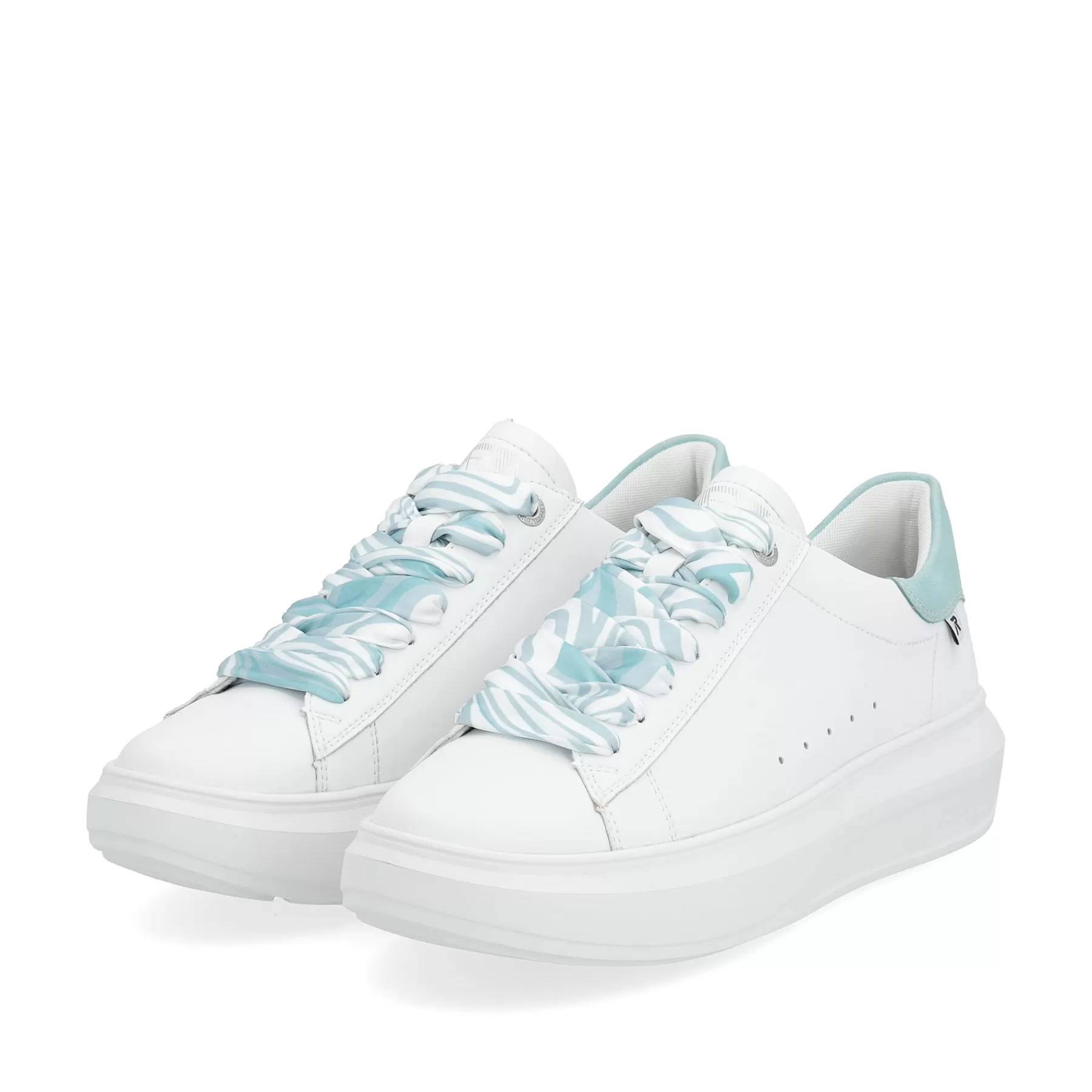Shop Damskie Tenisowki Niskie W Kolorze Jasno-Bialym, Lodowo-Niebieskim Damski Trampki