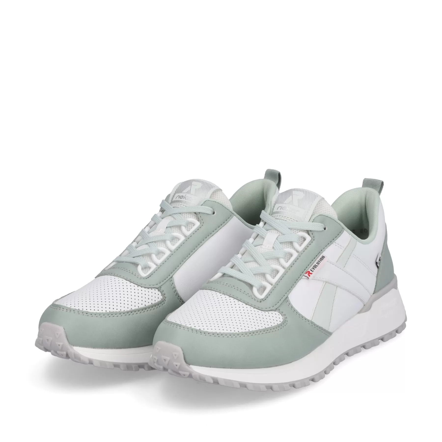 Flash Sale Damskie Tenisowki Niskie W Kolorze Mietowo-Zielonym, Labedzim-Bialym Damski Kolorowe Style