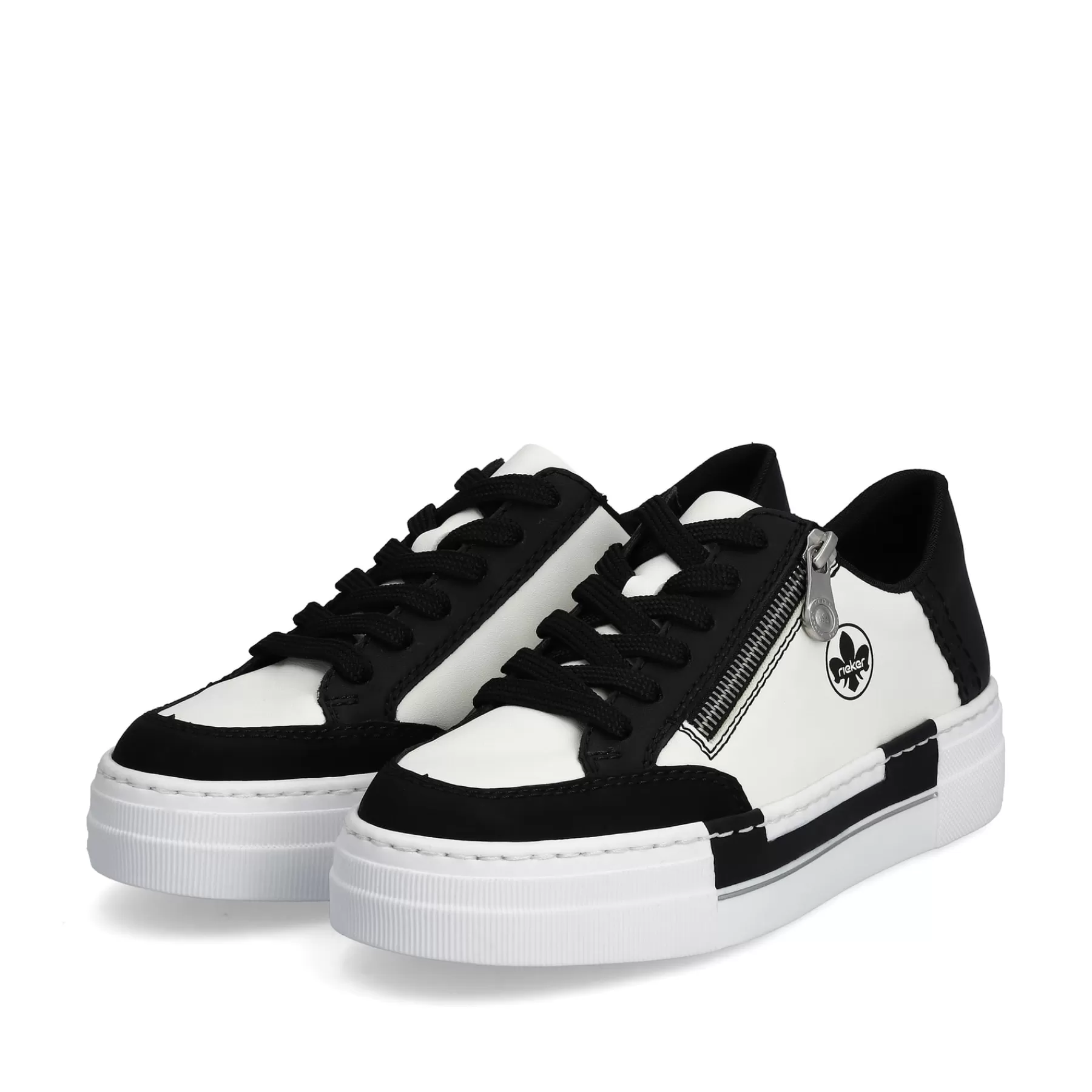 Shop Damskie Tenisowki O Niskim Krysztalowym Kolorze Bieli I Glebokiej Czerni Damski Trampki