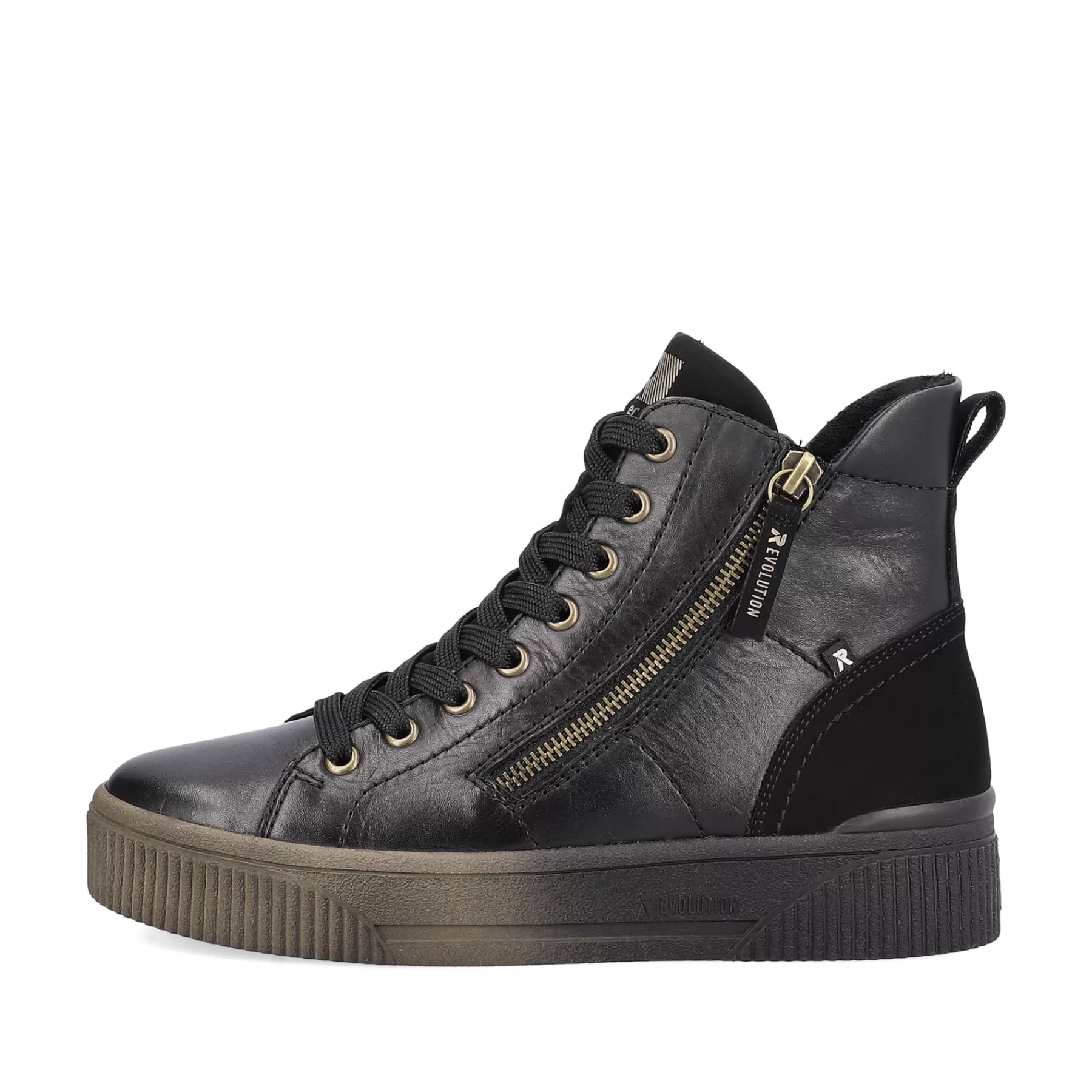 Cheap Damskie Tenisowki , Wysokie, Miejskie, Czarne Damski Trampki