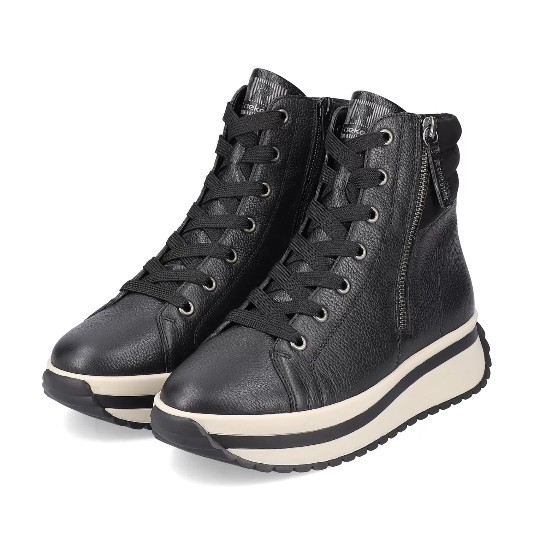 Outlet Damskie Tenisowki , Wysokie, Stalowe, Czarne Damski Trampki