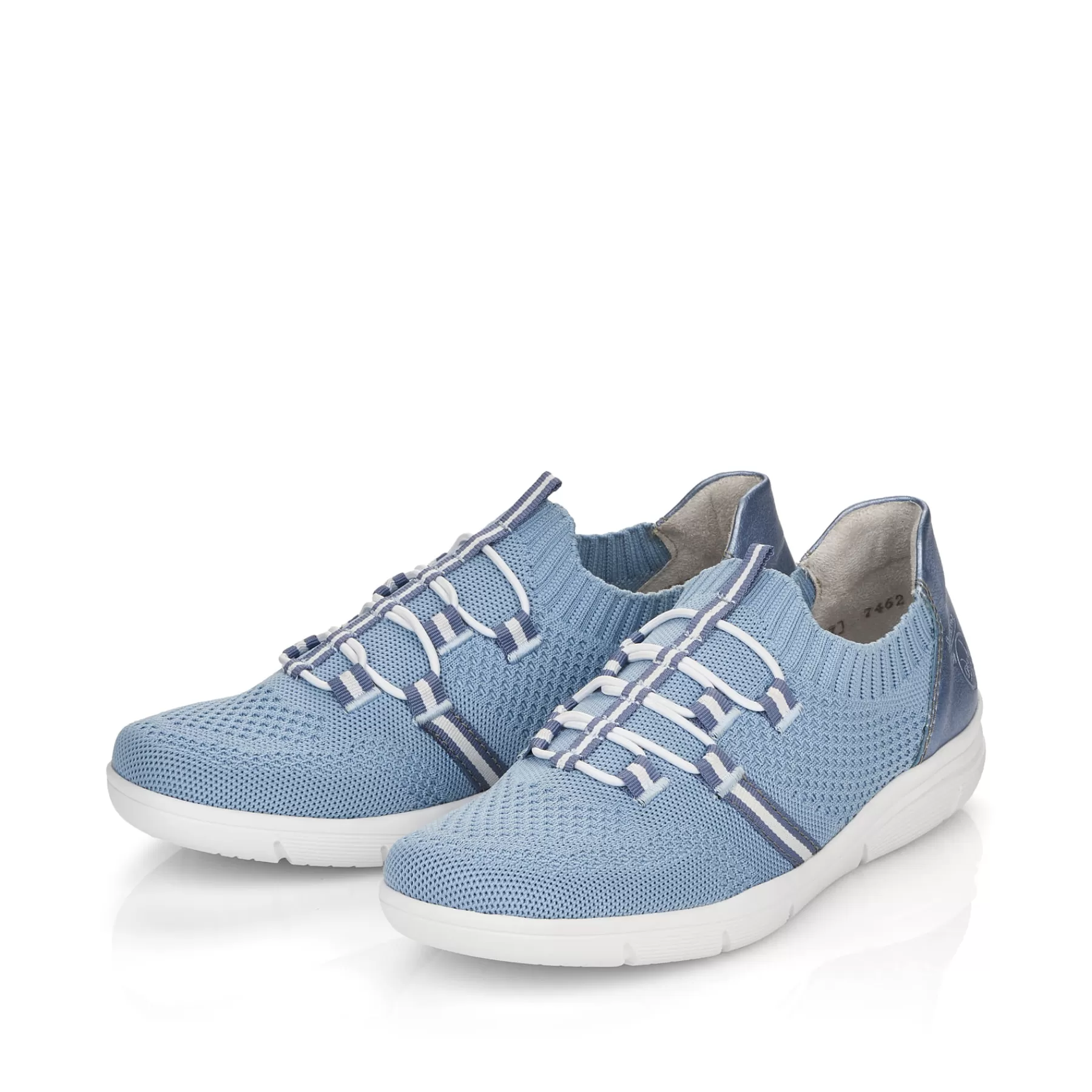 Shop Kapcie Damskie W Kolorze Blekitno-Bialym Damski Kolorowe Style