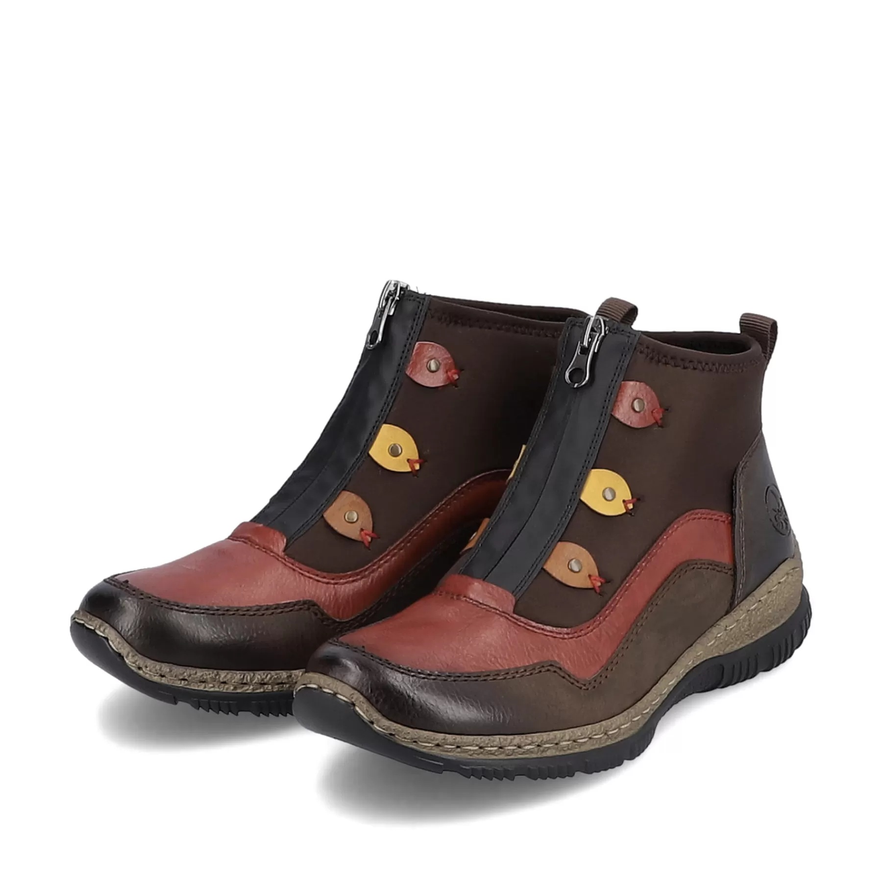 Shop Kapcie Damskie W Kolorze Czarno-Winnym Damski Niskie Buty I Kapcie
