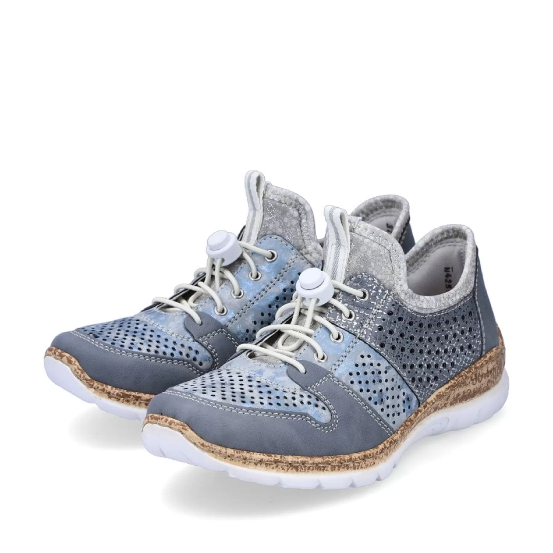 Clearance Kapcie Damskie W Kolorze Metalicznego Blekitu Damski Niskie Buty I Kapcie