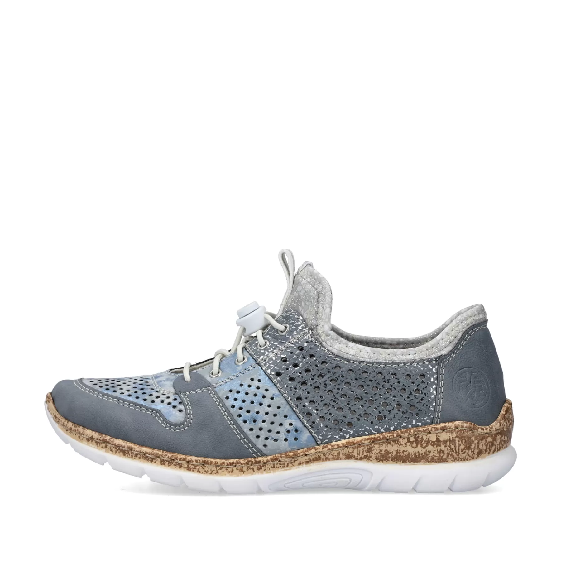 Clearance Kapcie Damskie W Kolorze Metalicznego Blekitu Damski Niskie Buty I Kapcie