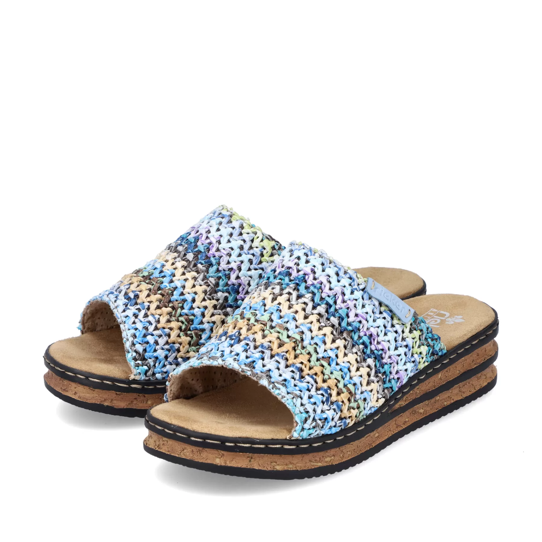 Cheap Klapki Damskie , Multi-Sky Blue Meskie Buty Na Lato