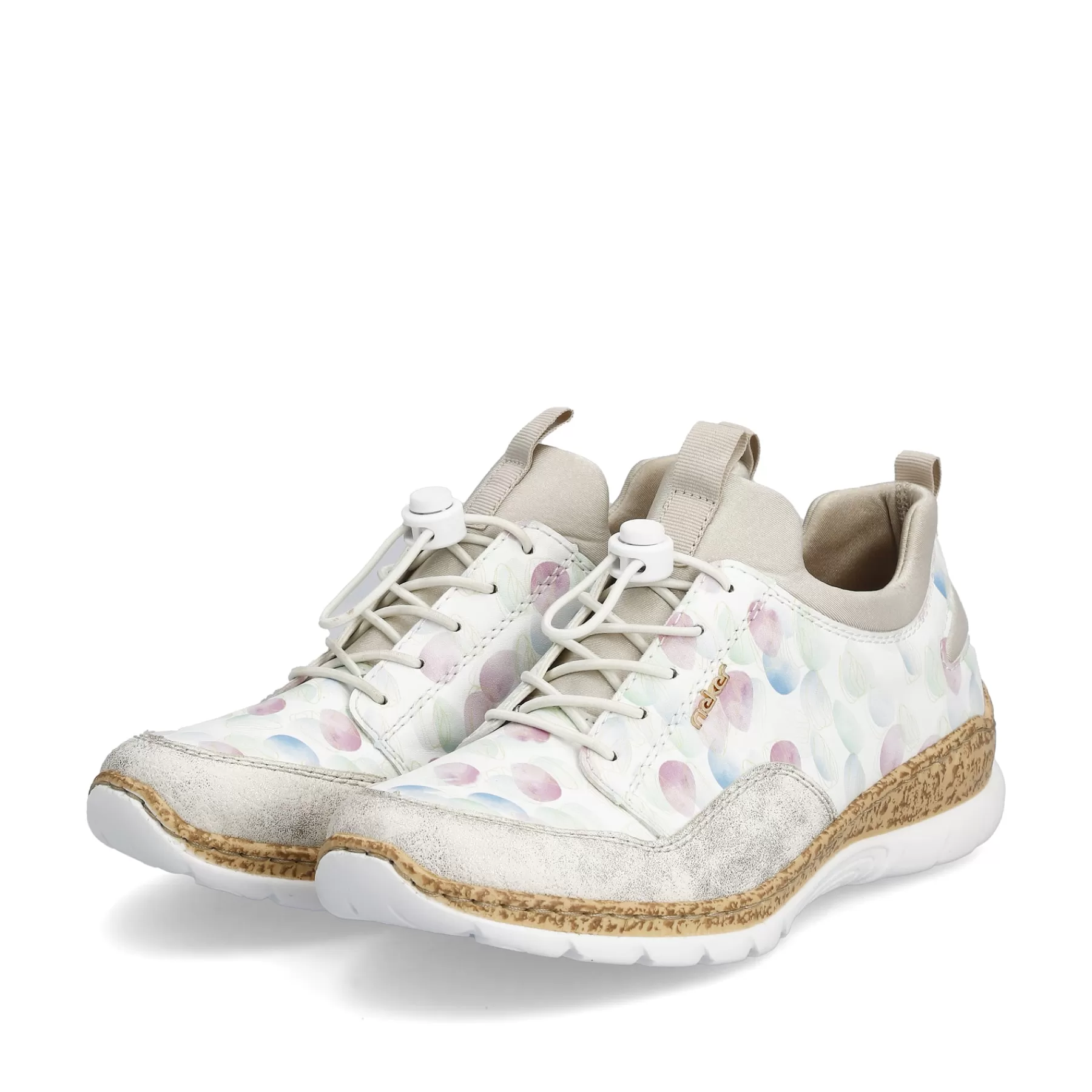 Shop Klapki Damskie W Kolorze Bialo-Kremowo-Bezowym Damski Niskie Buty I Kapcie