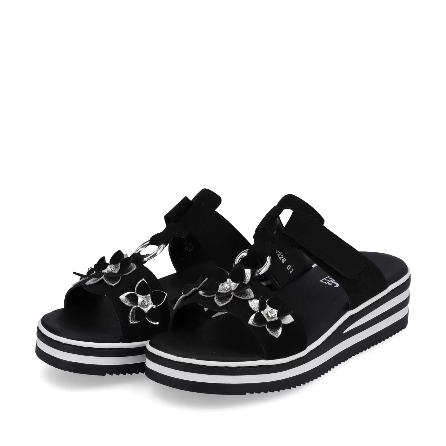 Outlet Klapki Damskie W Kolorze Grafitowo-Czarnym Meskie Buty Na Lato