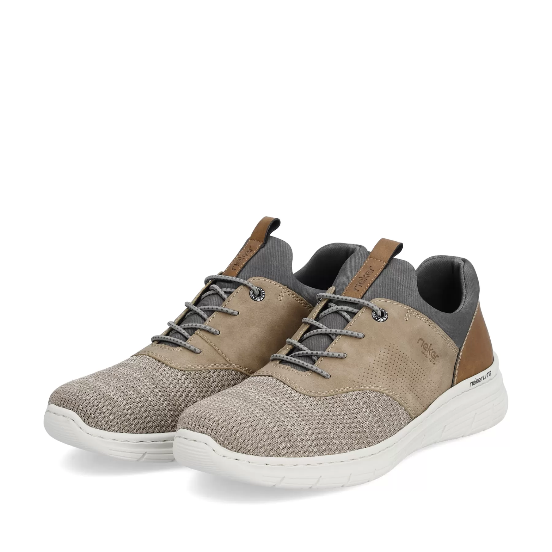 Clearance Klapki Meskie W Kolorze Brazowo-Bezowym Meskie Niskie Buty I Kapcie
