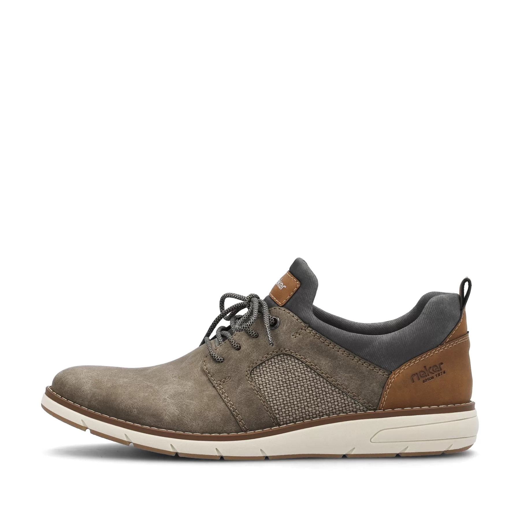 Outlet Klapki Meskie W Kolorze Brazowo-Szarym Meskie Buty Biznesowe
