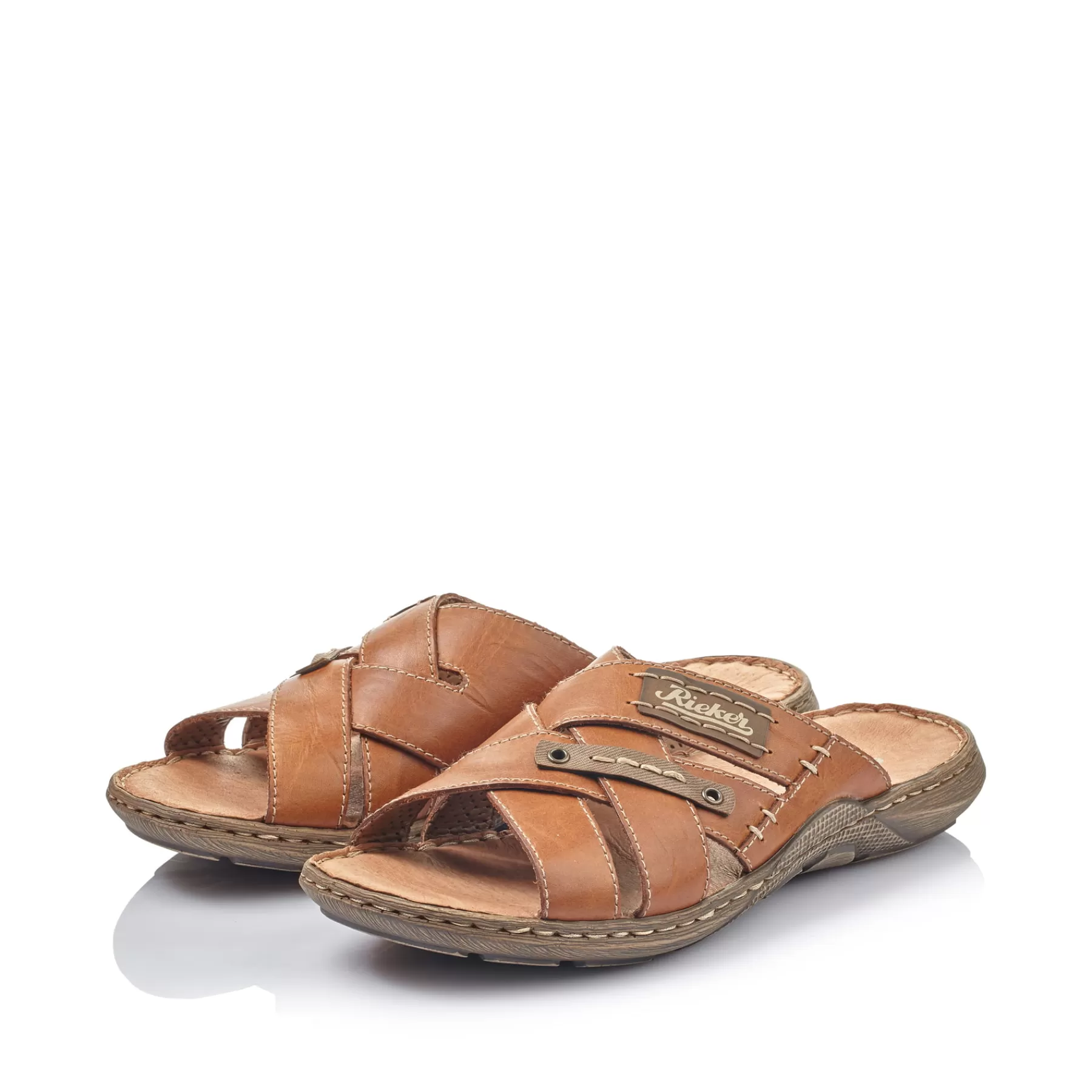 Clearance Klapki Meskie W Kolorze Karmelowo-Brazowym Meskie Klapki I Kapcie