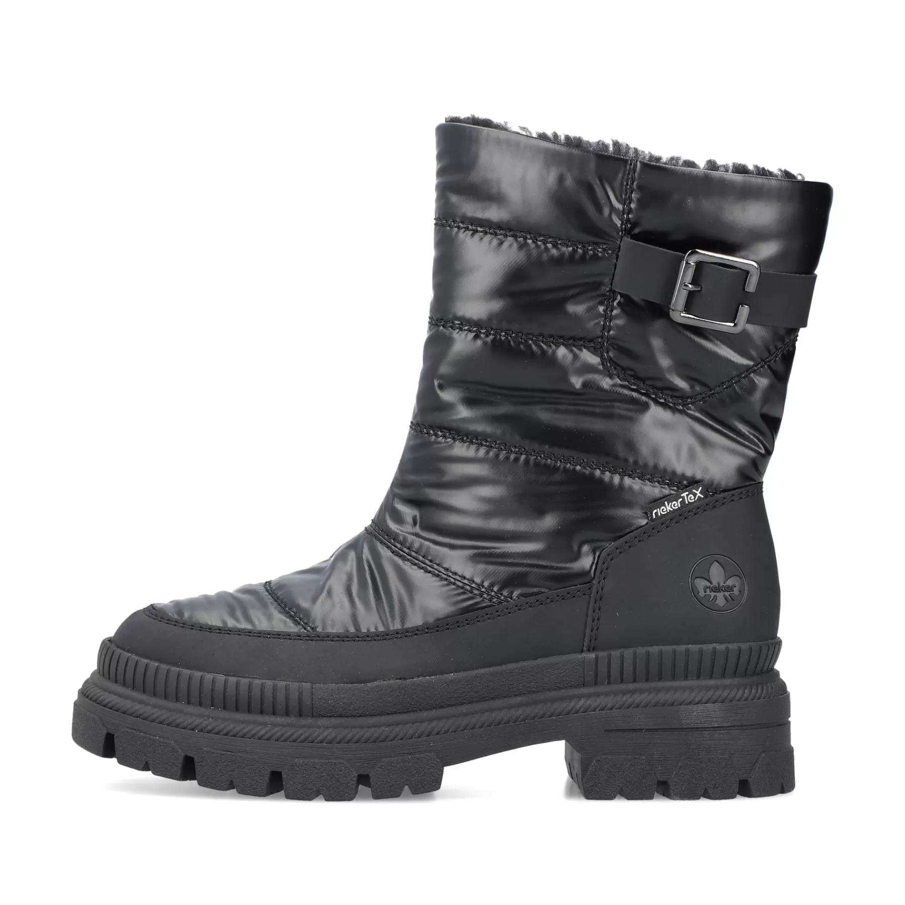 Shop Krotkie Botki Damskie W Kolorze Czarnym, Blyszczacym Damski Botki I Botki